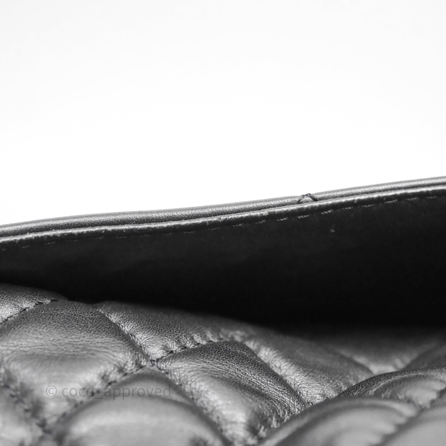 Chanel In The Business Tote Bag Black Calfskin Silver Hardware
