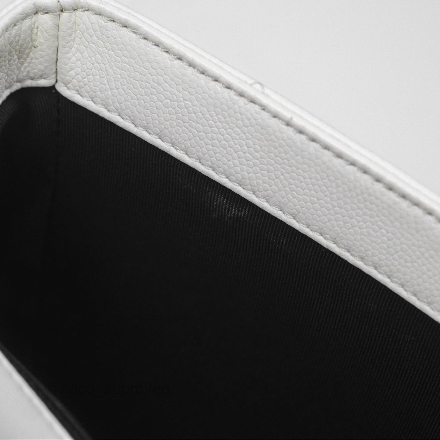 Chanel Quilted My Everything Medium Flap Bag White Caviar Incognito Hardware