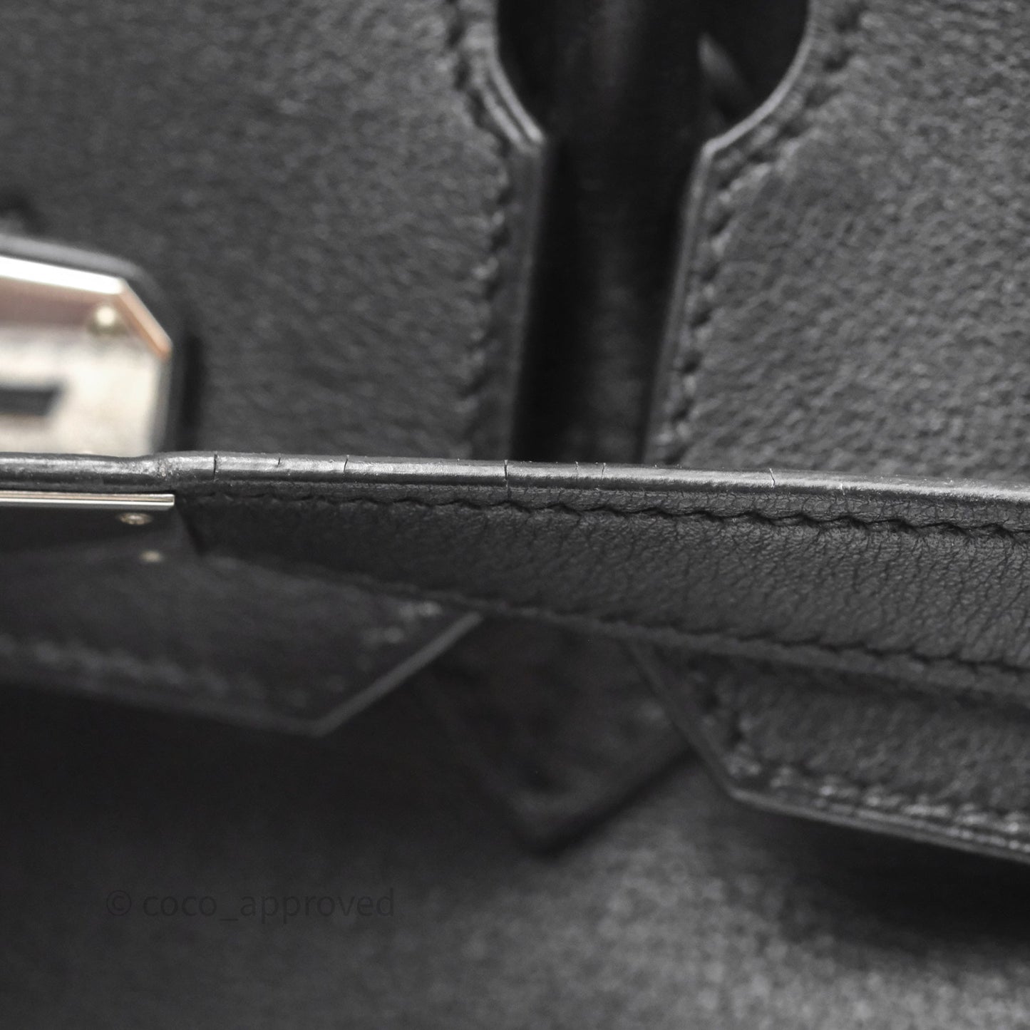 Hermès Birkin 30 Noir 89 Evergrain Palladium Hardware