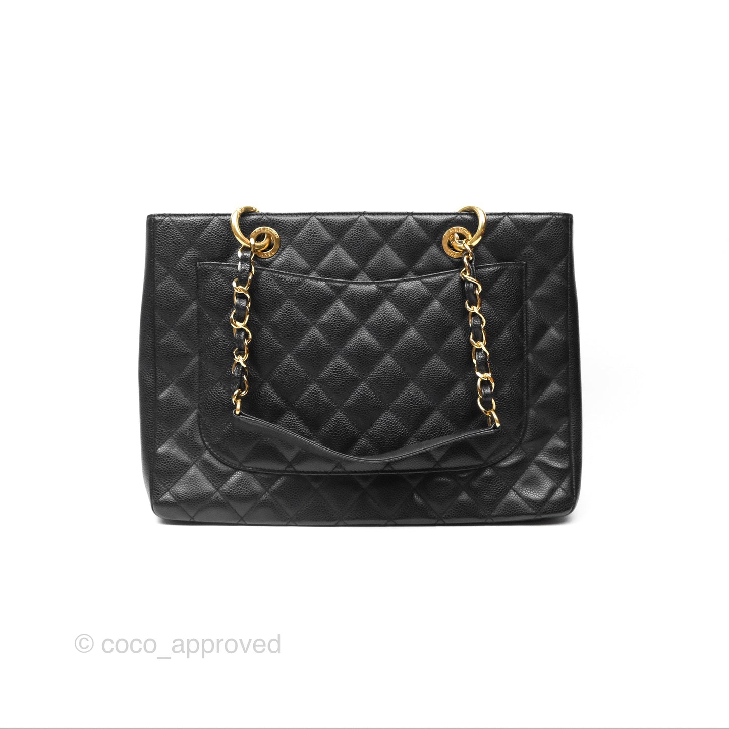 Chanel GST Black Caviar Gold Hardware