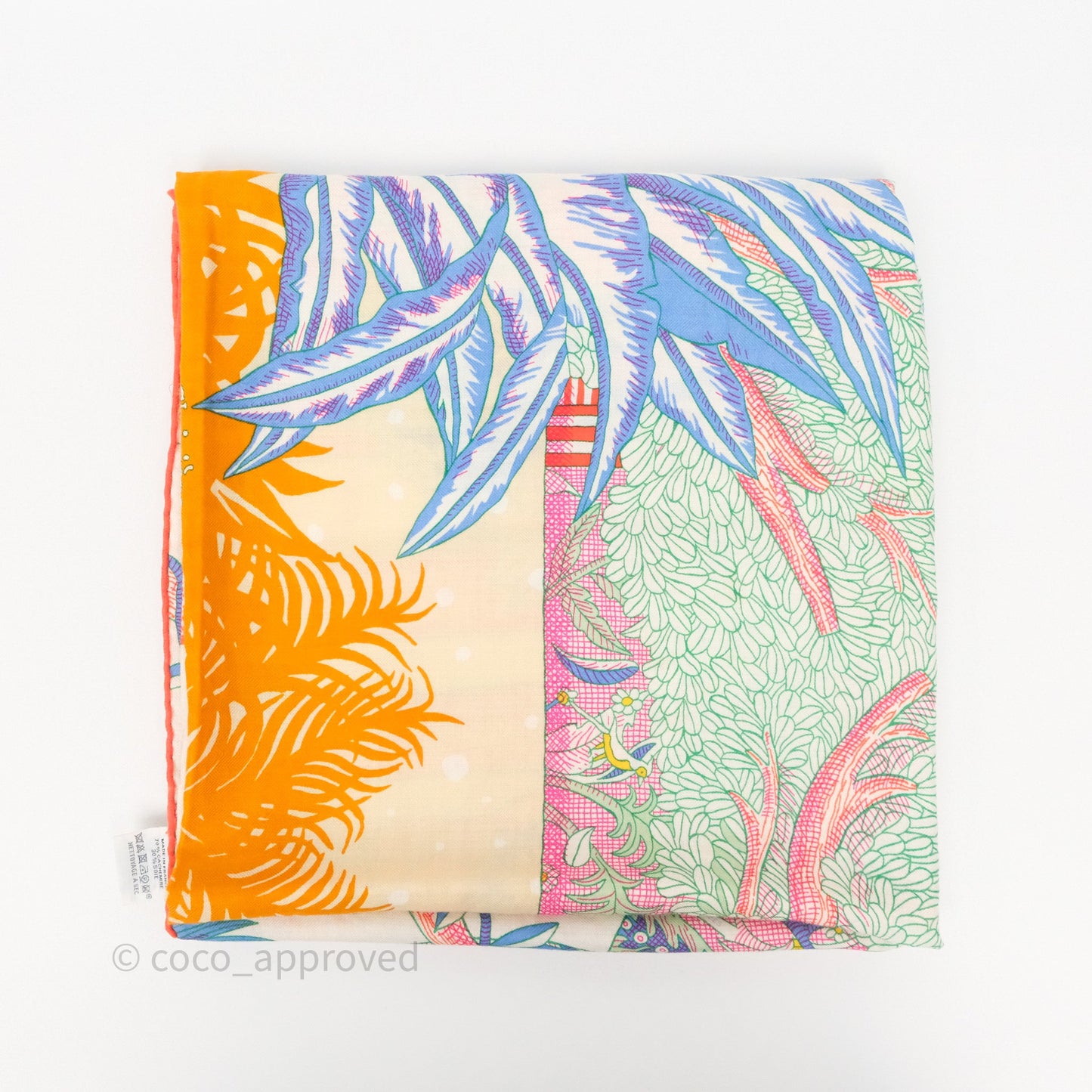 Hermès Acte III Scene I La Clairiere Scarf Shawl 140 Cashmere Silk