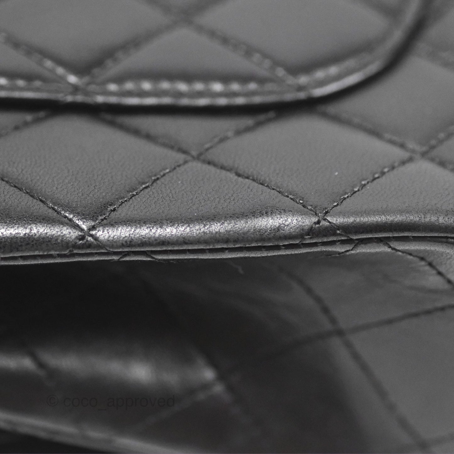 Chanel Small S/M Classic Flap Black Lambskin Silver Hardware