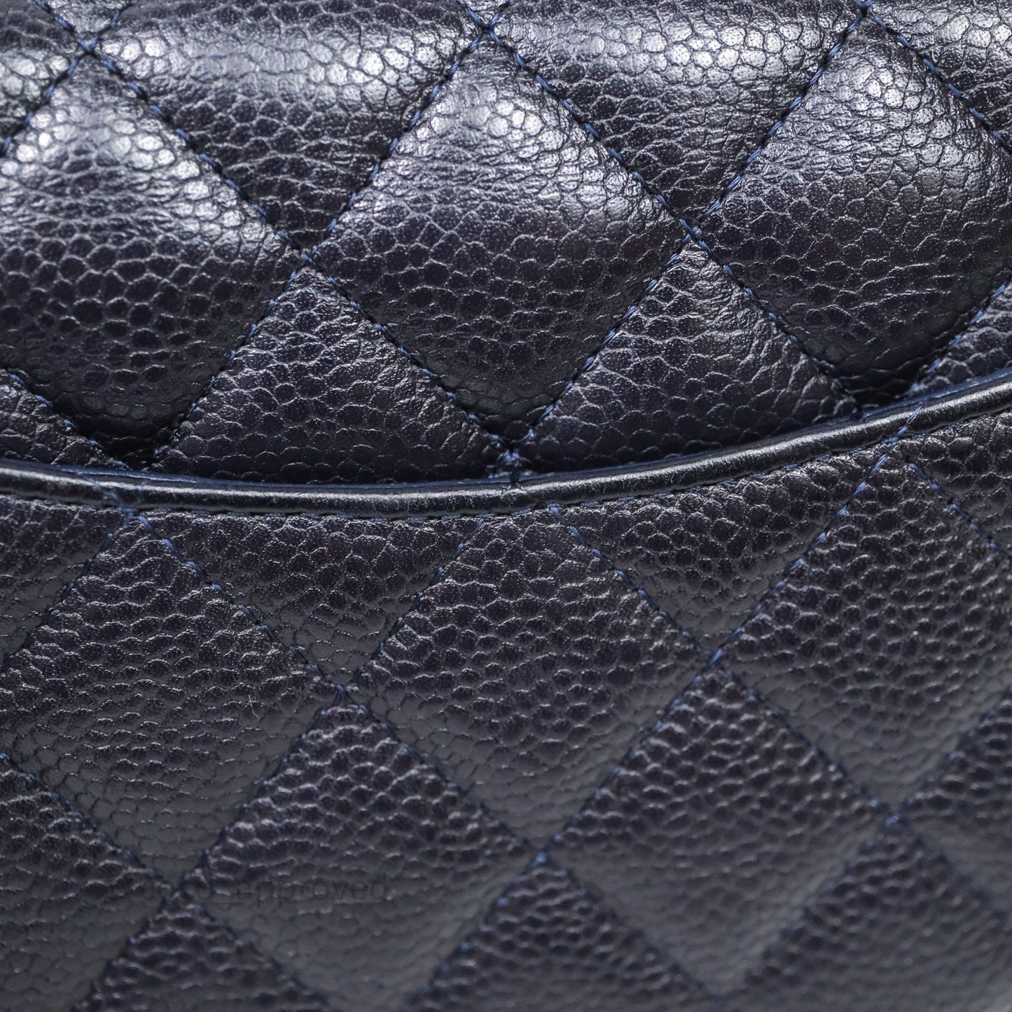 Chanel Mini Rectangular Quilted Dark Navy Caviar Silver Hardware