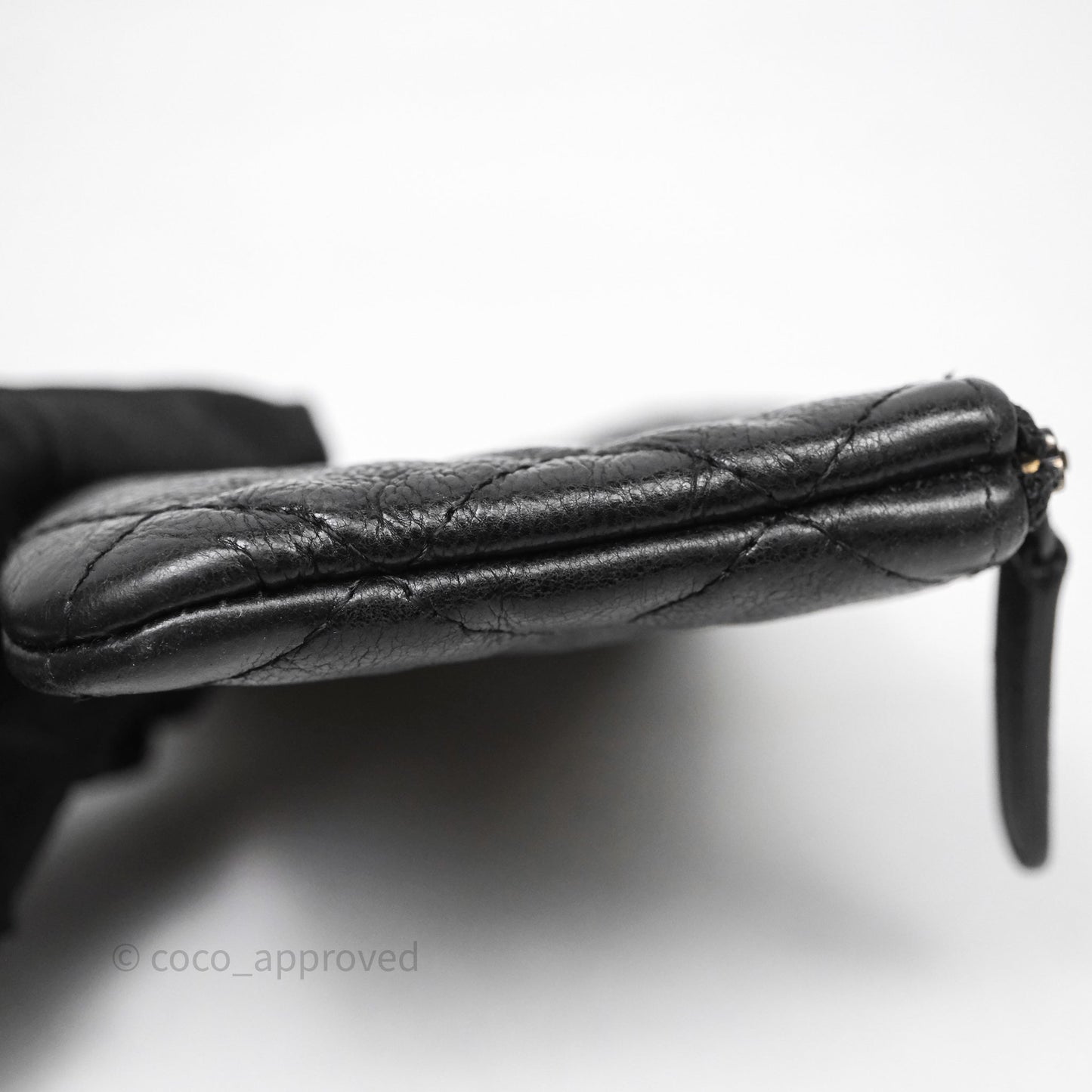 Chanel Quilted Mini O Case So Black Calfskin