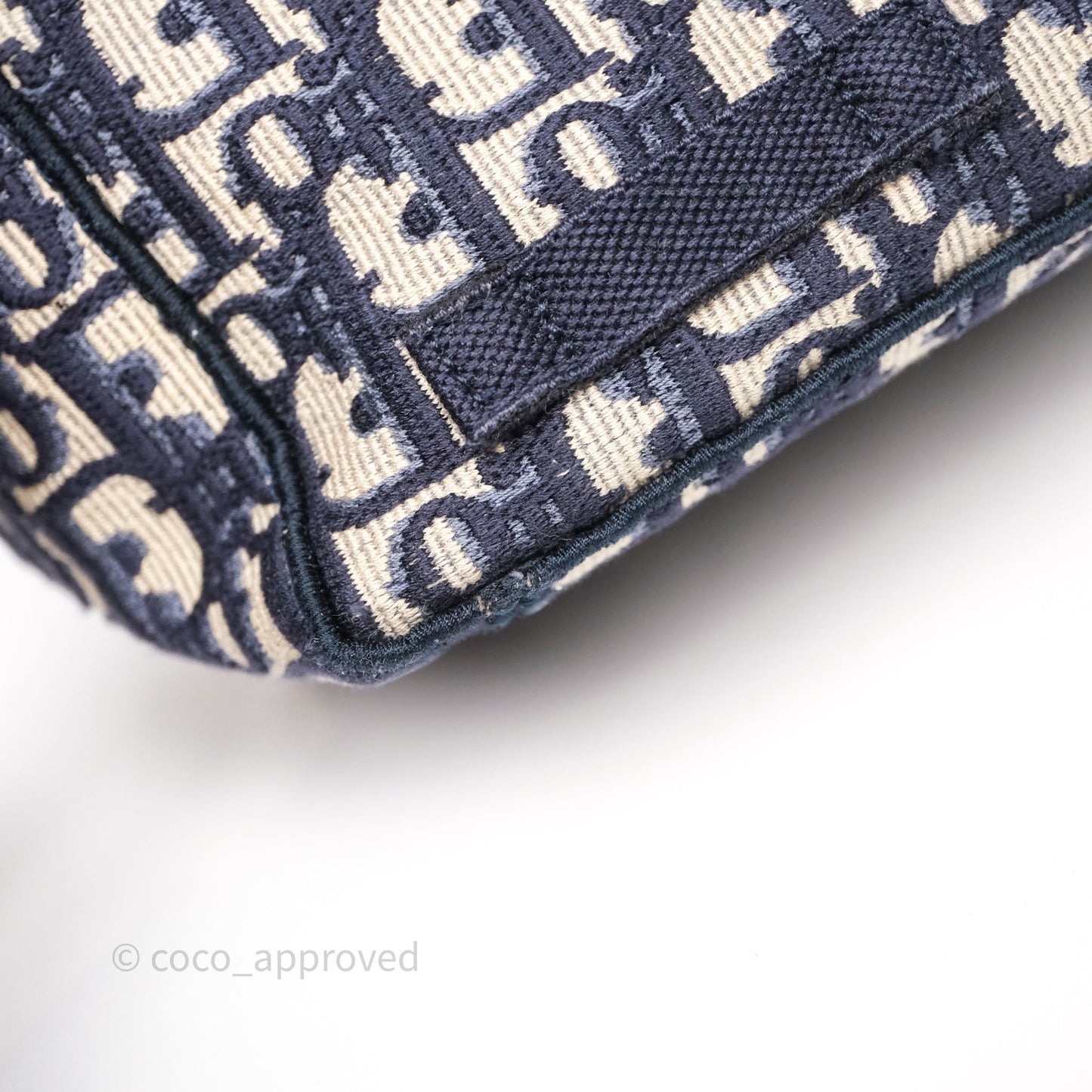 Christian Dior Medium DiorCamp Messenger Bag Oblique Embroidery Blue