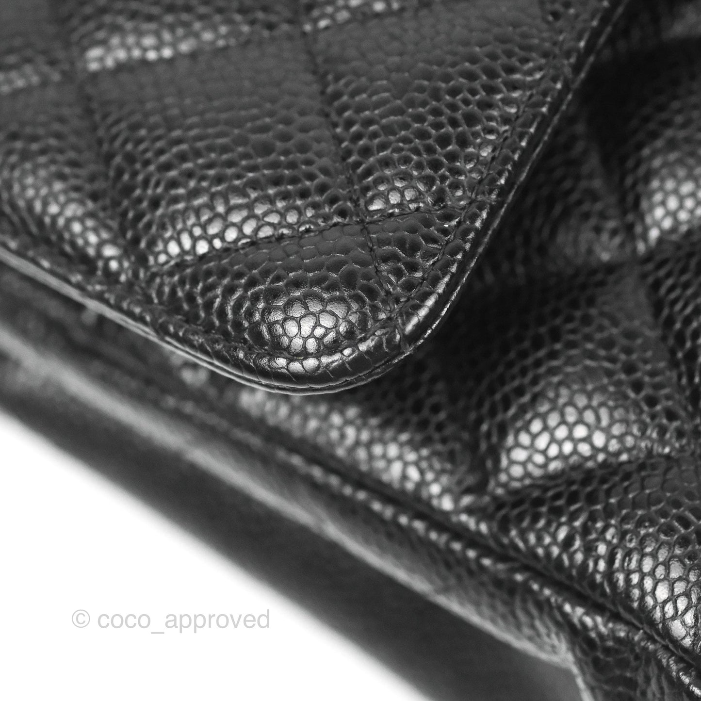 Chanel Small Classic Flap Quilted Black Caviar Gold Hardware