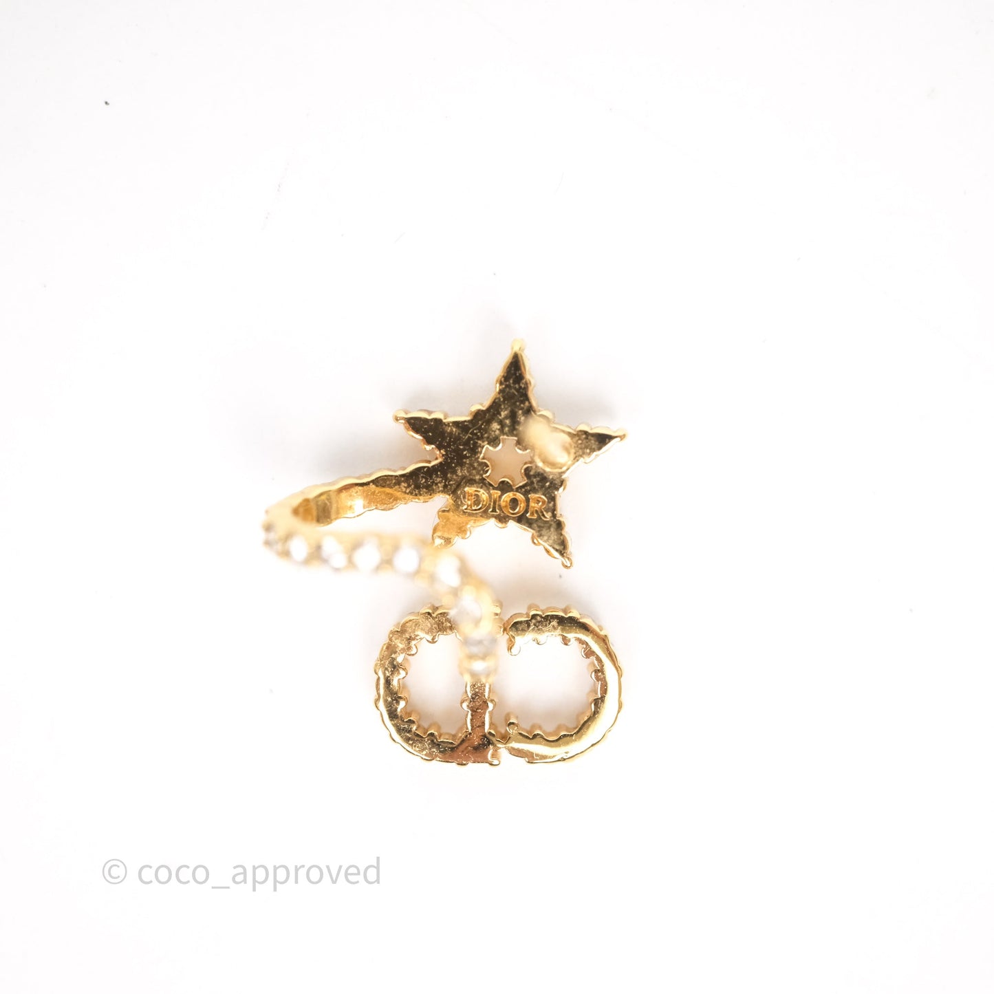 Christian Dior Clair D Lune Earrings Gold