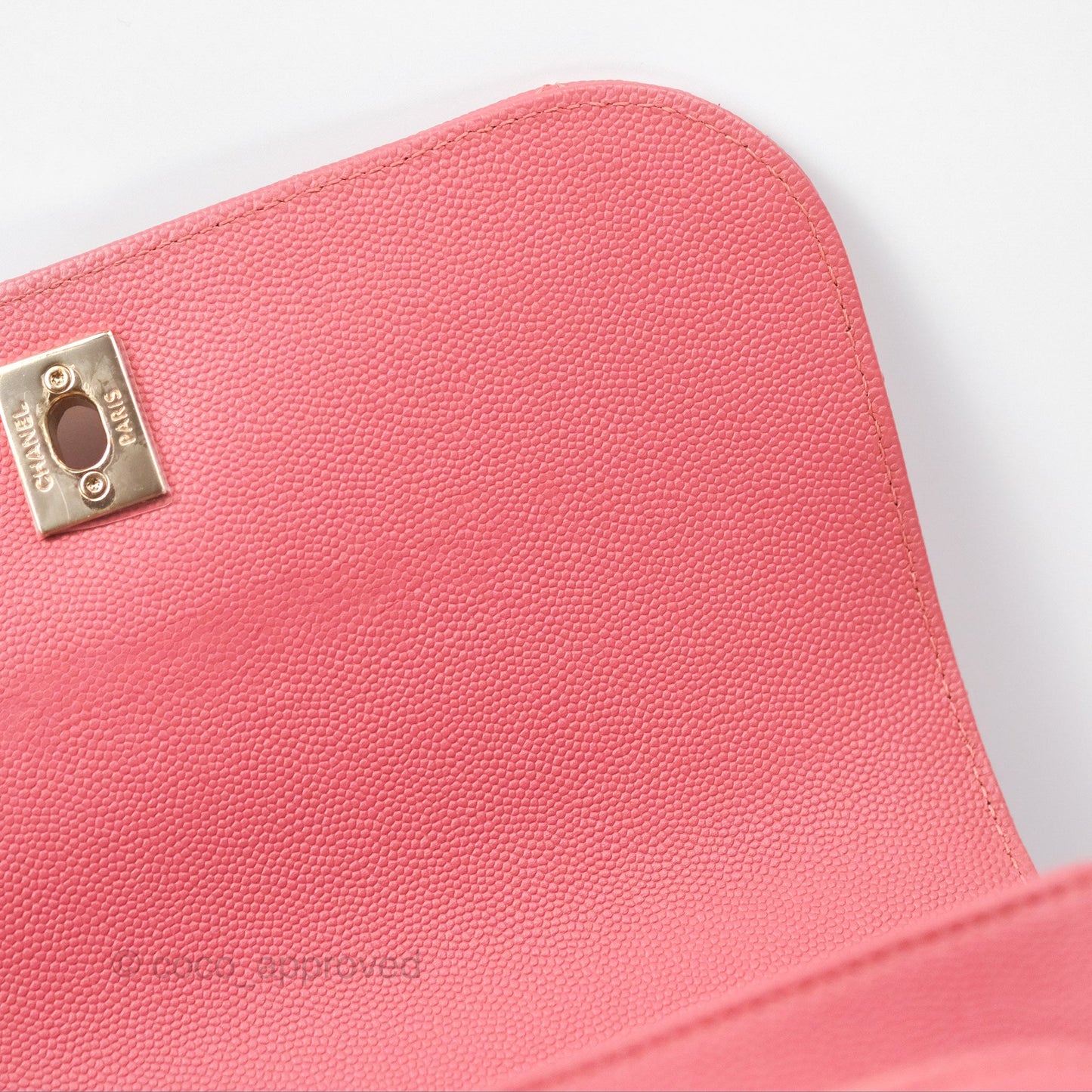 Chanel Quilted Medium Business Affinity Flap Pink Caviar Gold Hardware
