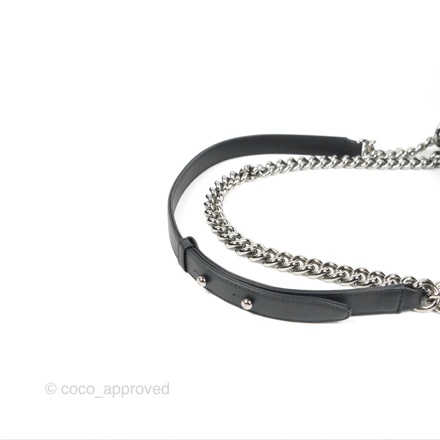 Chanel Medium Pearl Around Boy Black/Navy Tweed Gun Metal Hardware