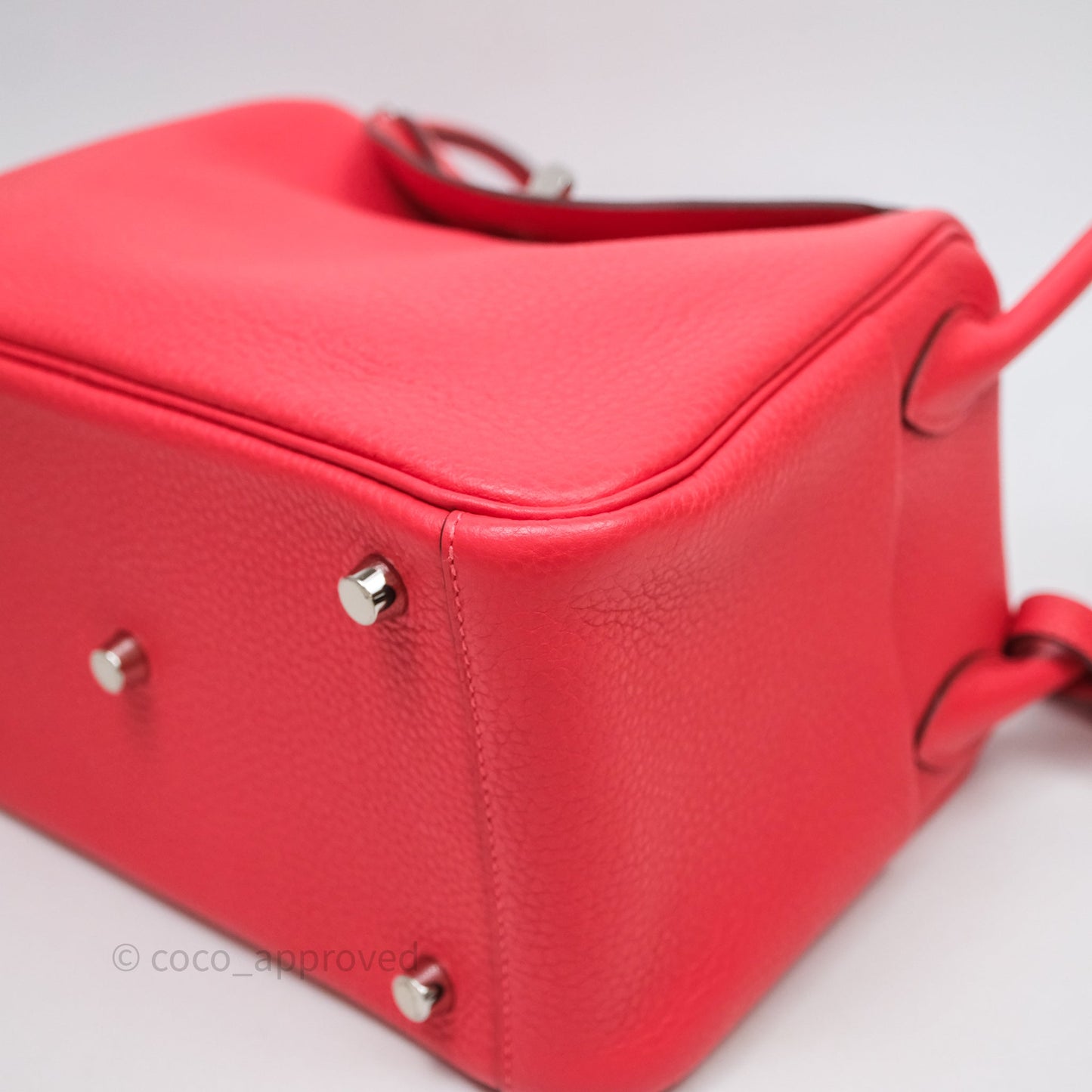 Hermes Lindy 26 Clemence Rouge Palladium Hardware