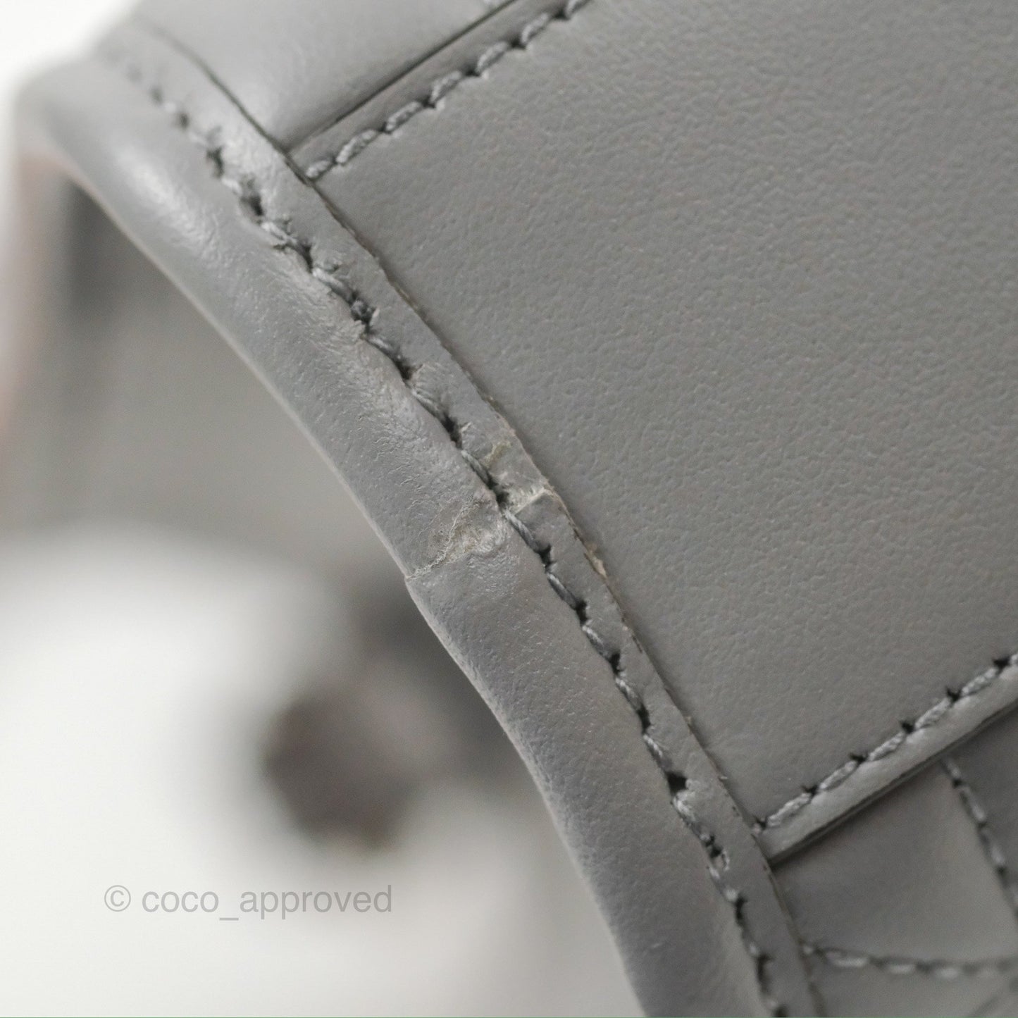 Gucci Mini GG Marmont Vertical Tote Bag Grey Silver Hardware