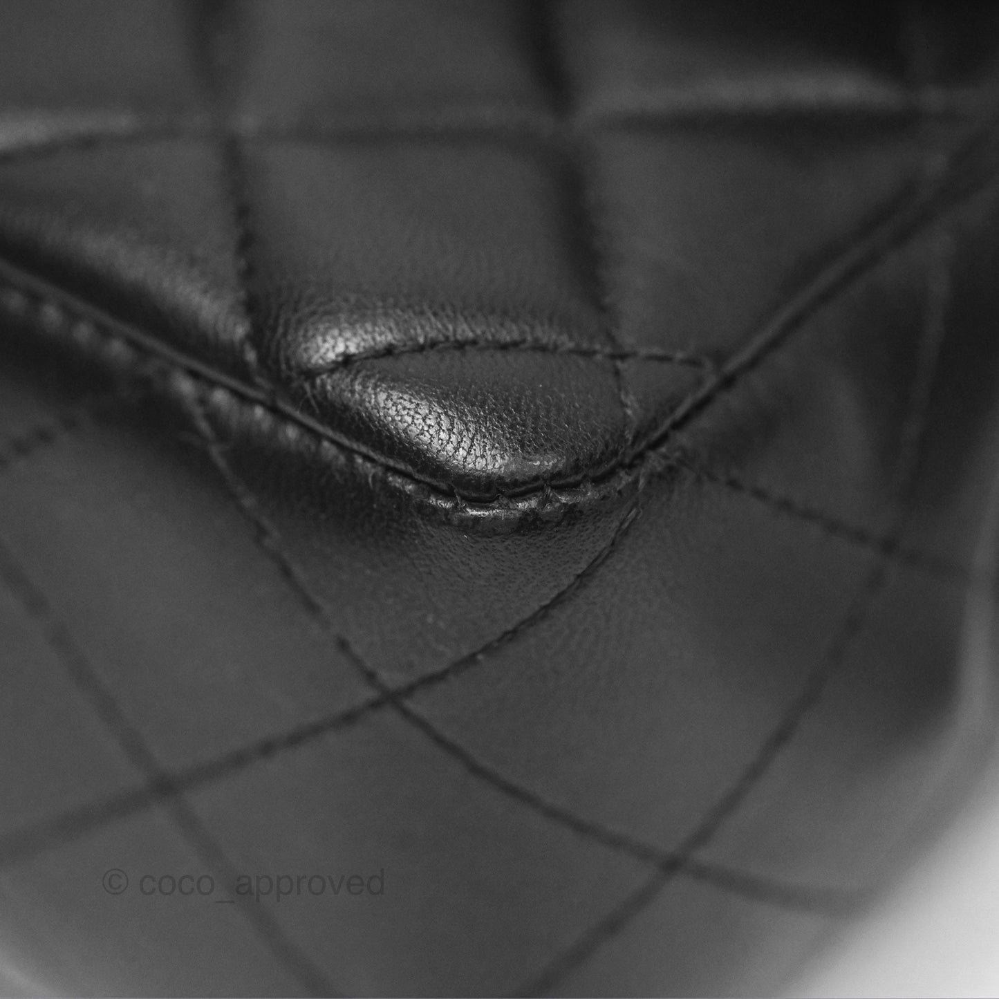 Chanel Mini Rectangular Quilted Black Lambskin Gold Hardware