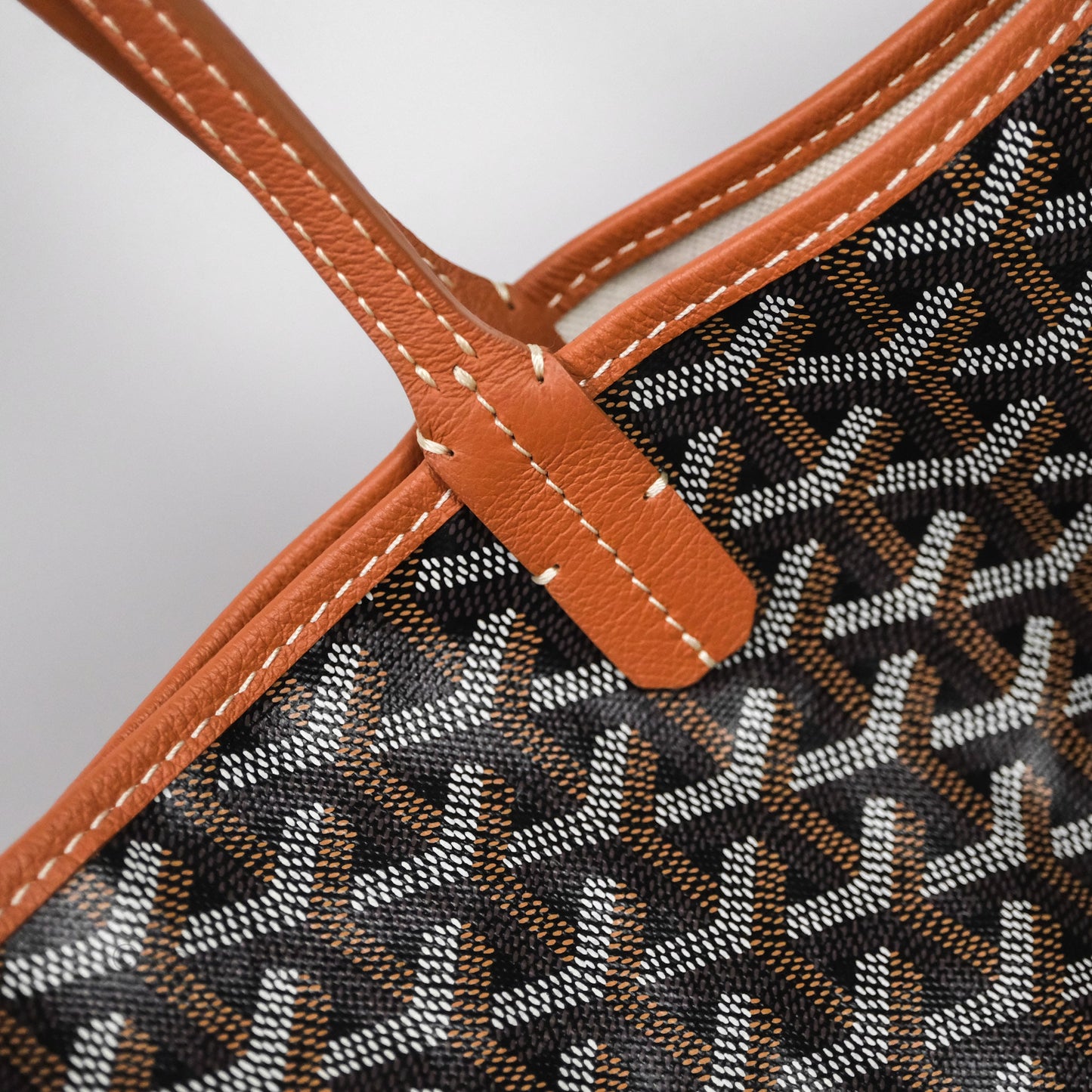 Goyard Saint Louis Tote Bag GM Black/Tan