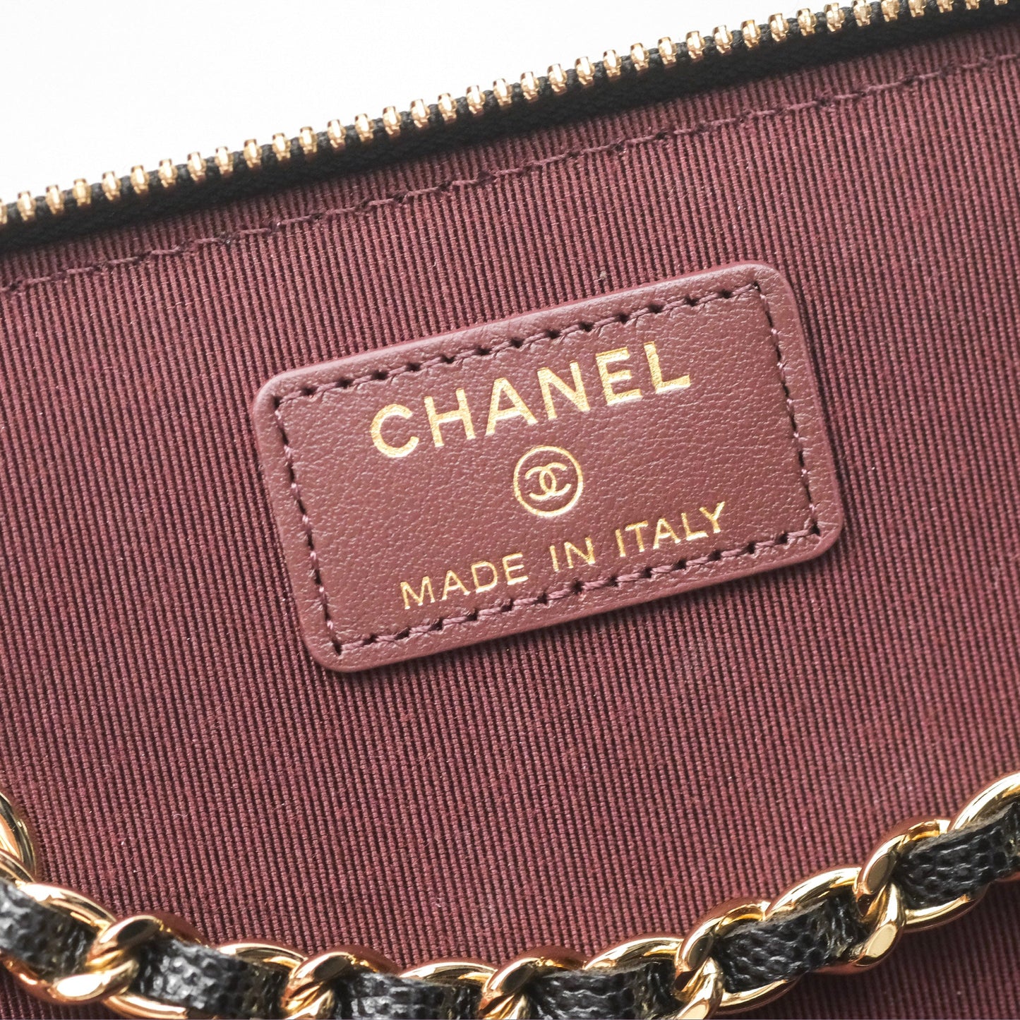 Chanel Vanity Rectangular With Chain Black Caviar Gold Hardware