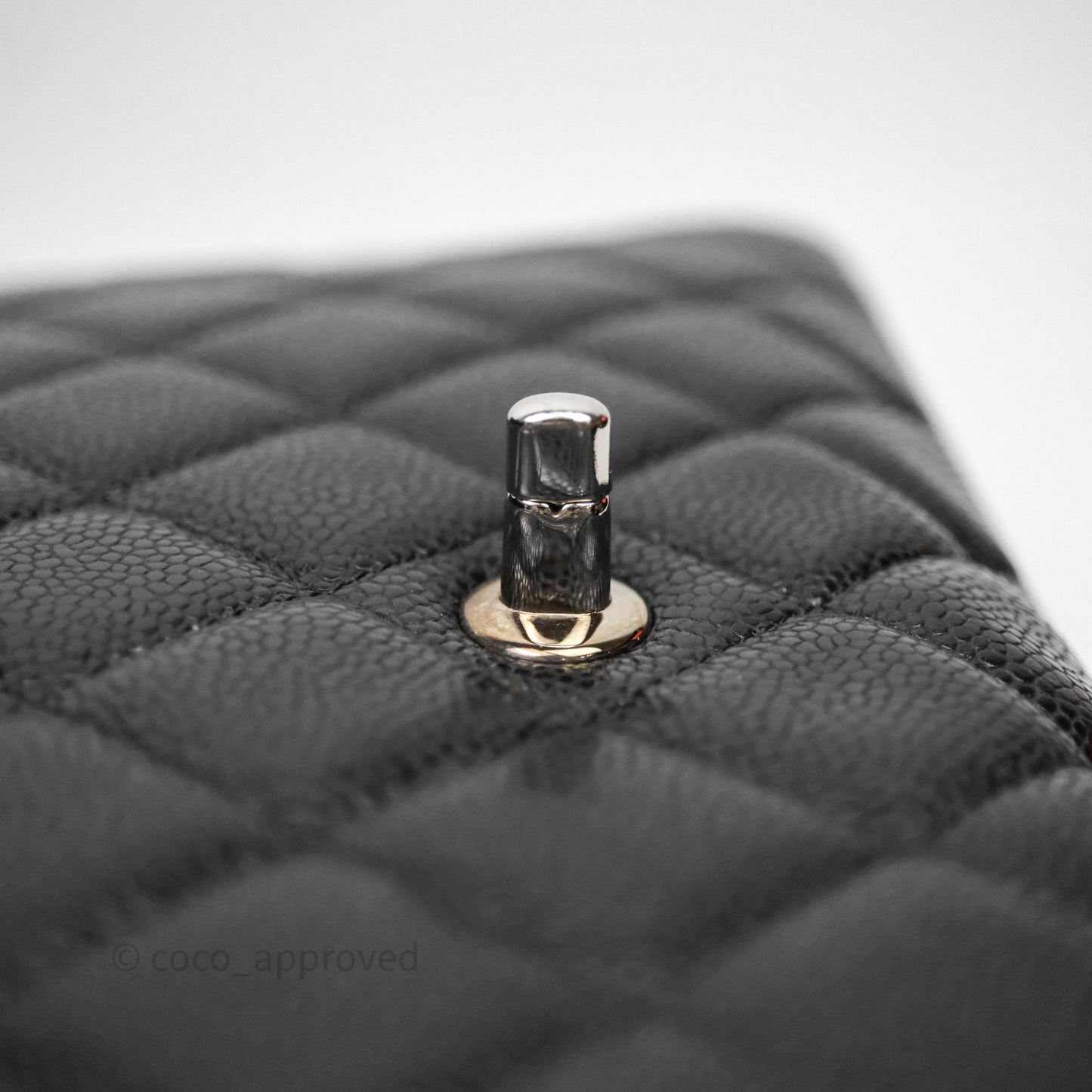 Chanel Jumbo Single Flap Black Caviar Silver Hardware