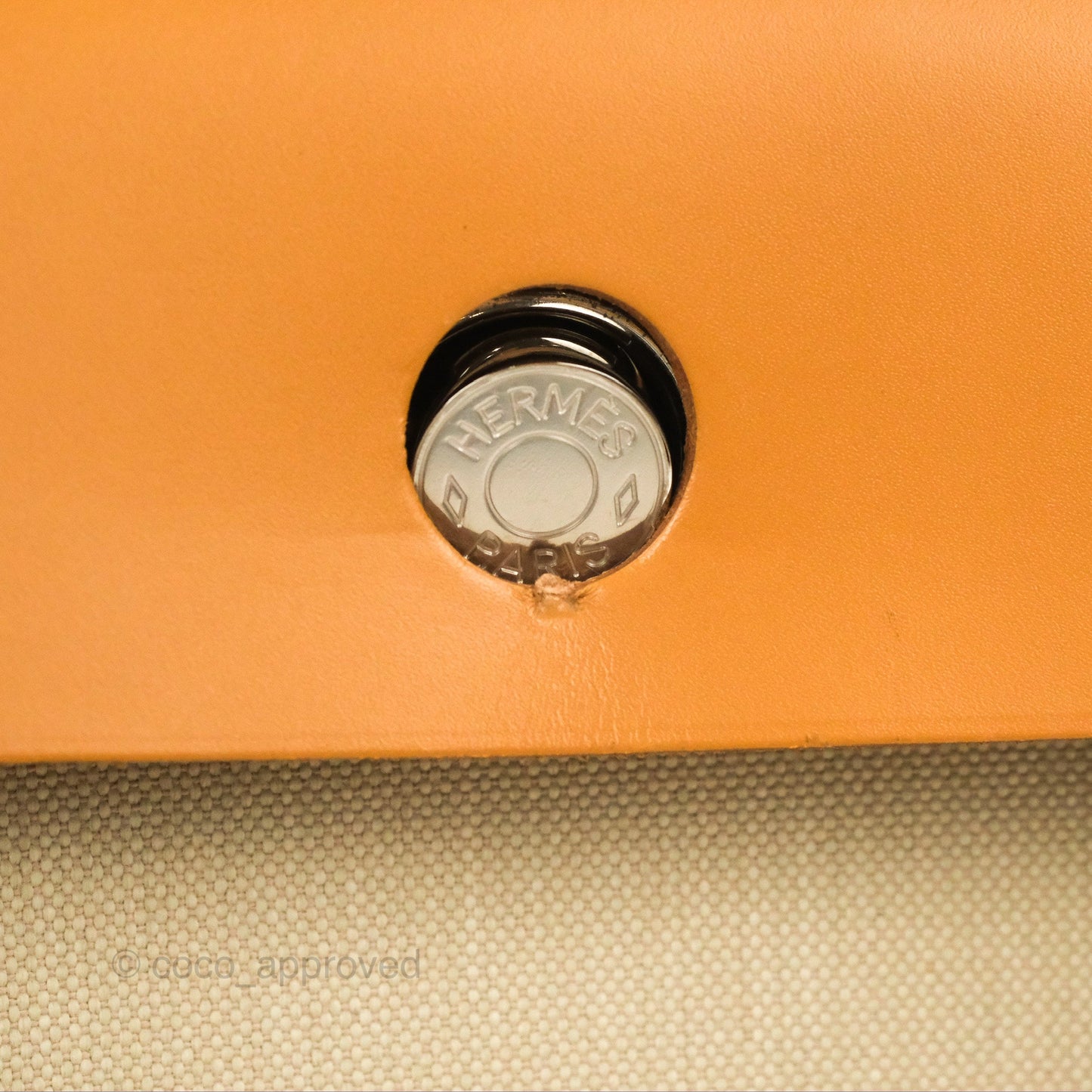 Hermès Herbag Zip 31 Retourne Natural Canvas Palladium Hardware
