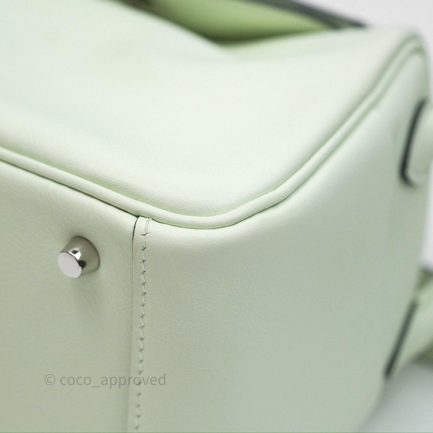 Hermès Mini Lindy Vert Fizz 0S Swift Palladium Hardware