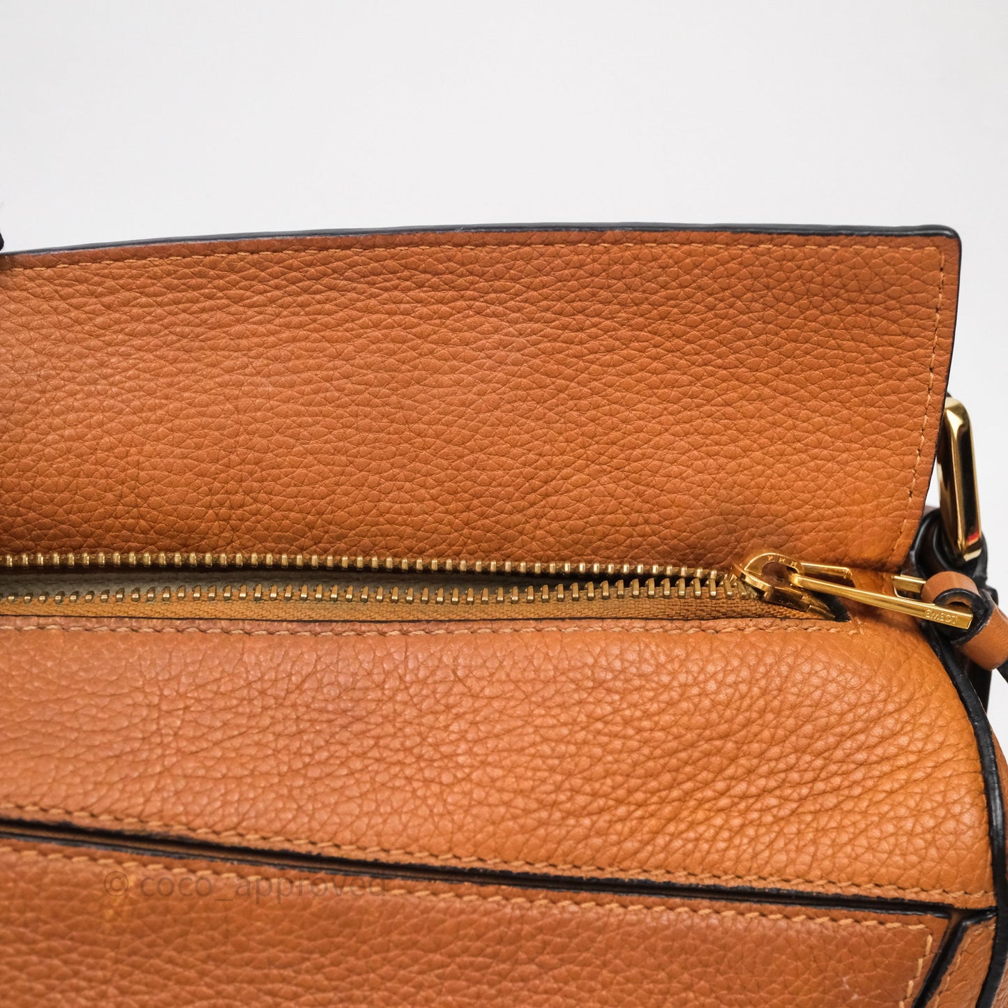 Loewe Small Puzzle Bag Tan Calfskin