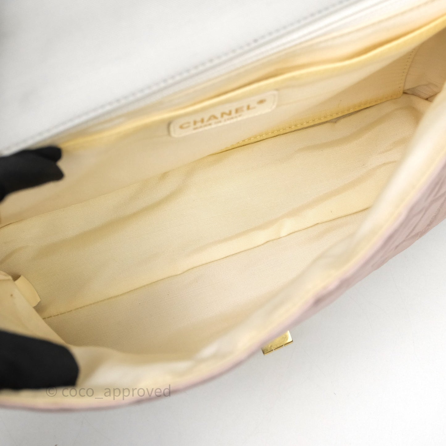 Chanel Reissue Flap Bag Tricolor Pastel Satin Aged Gold Hardware