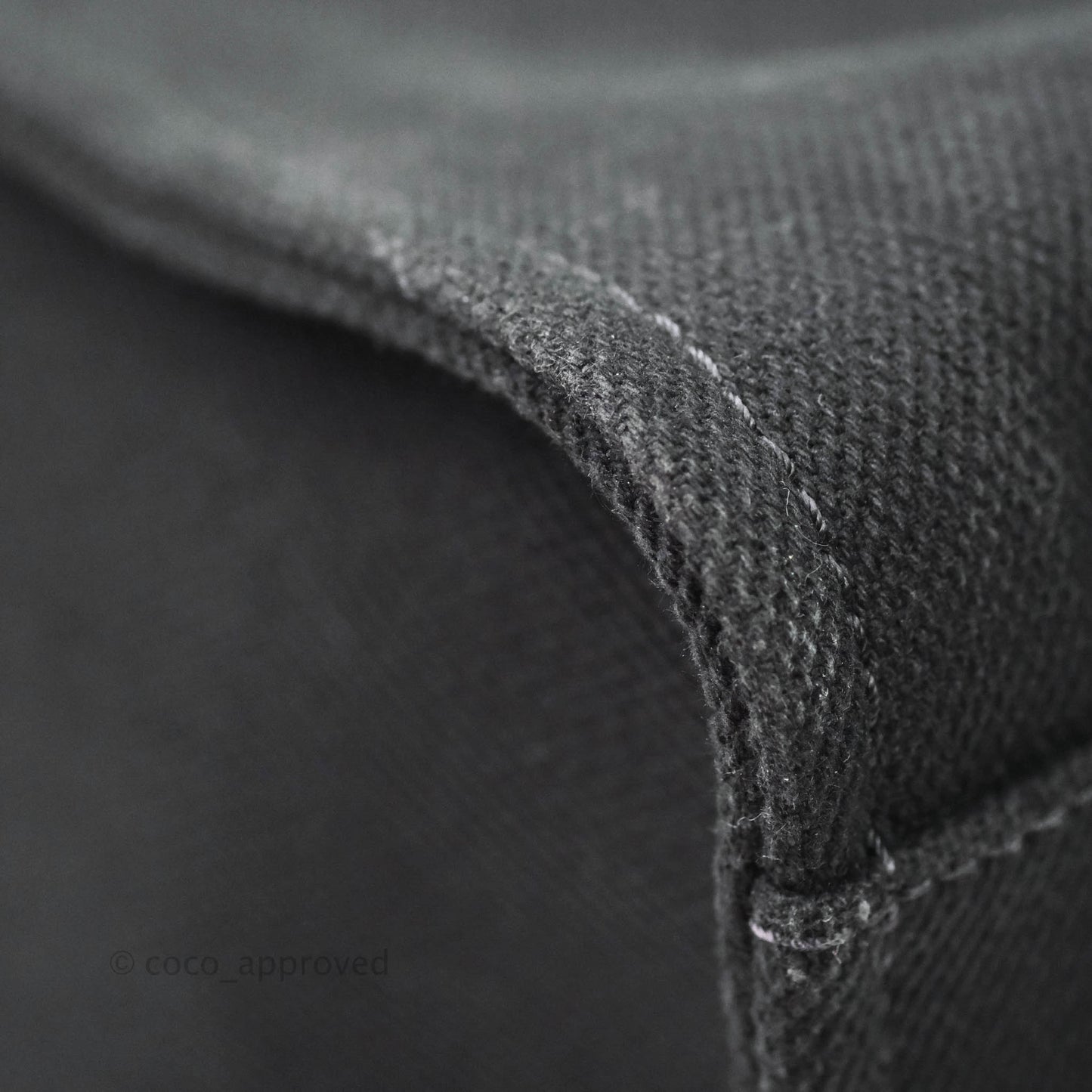 Chanel Medium Deauville Black Canvas Imitation Pearl