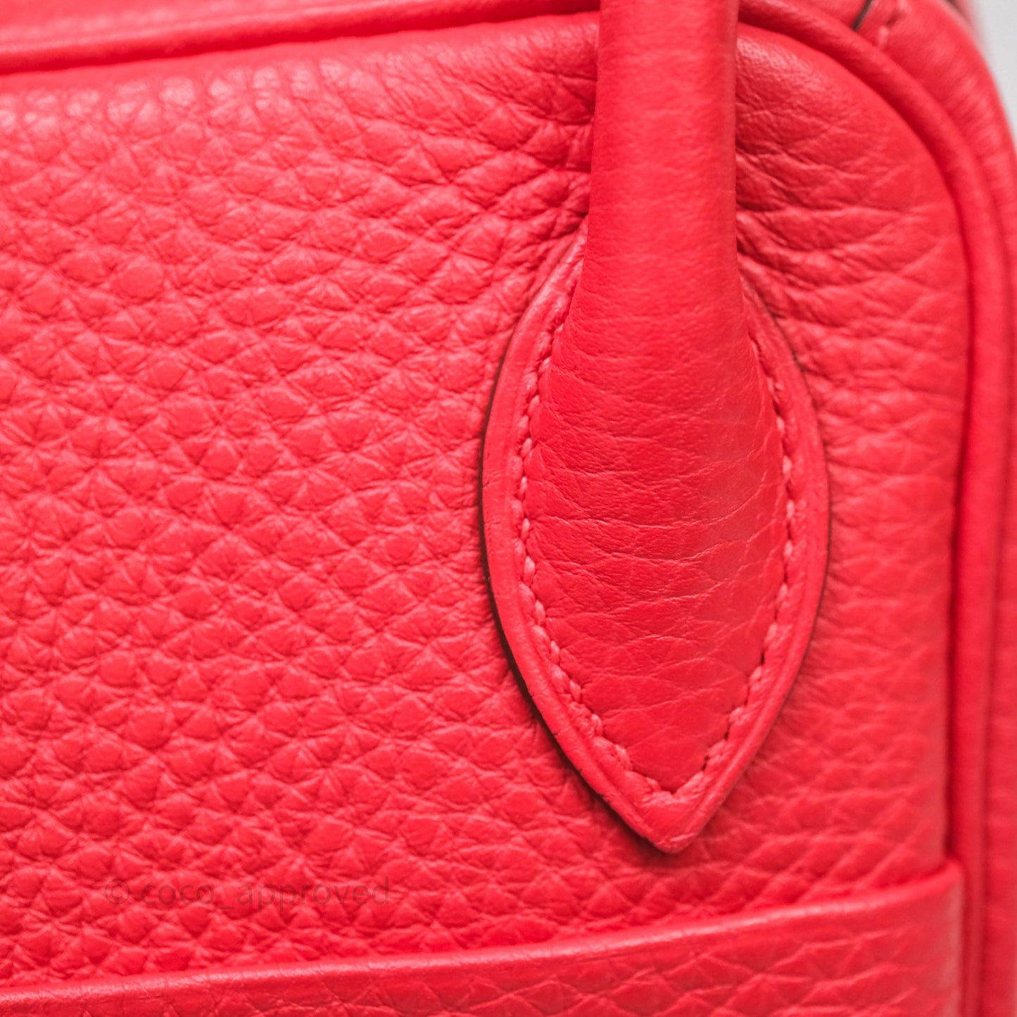 Hermes Lindy 26 Clemence Rouge Palladium Hardware