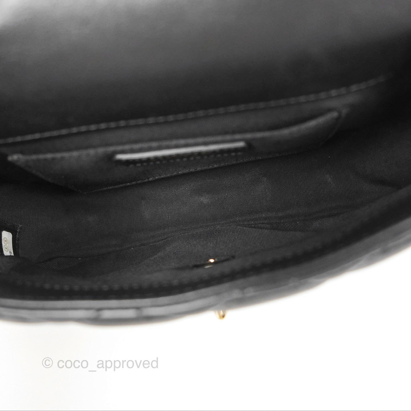 Chanel Small My Precious Flap Black Lambskin Gold Hardware
