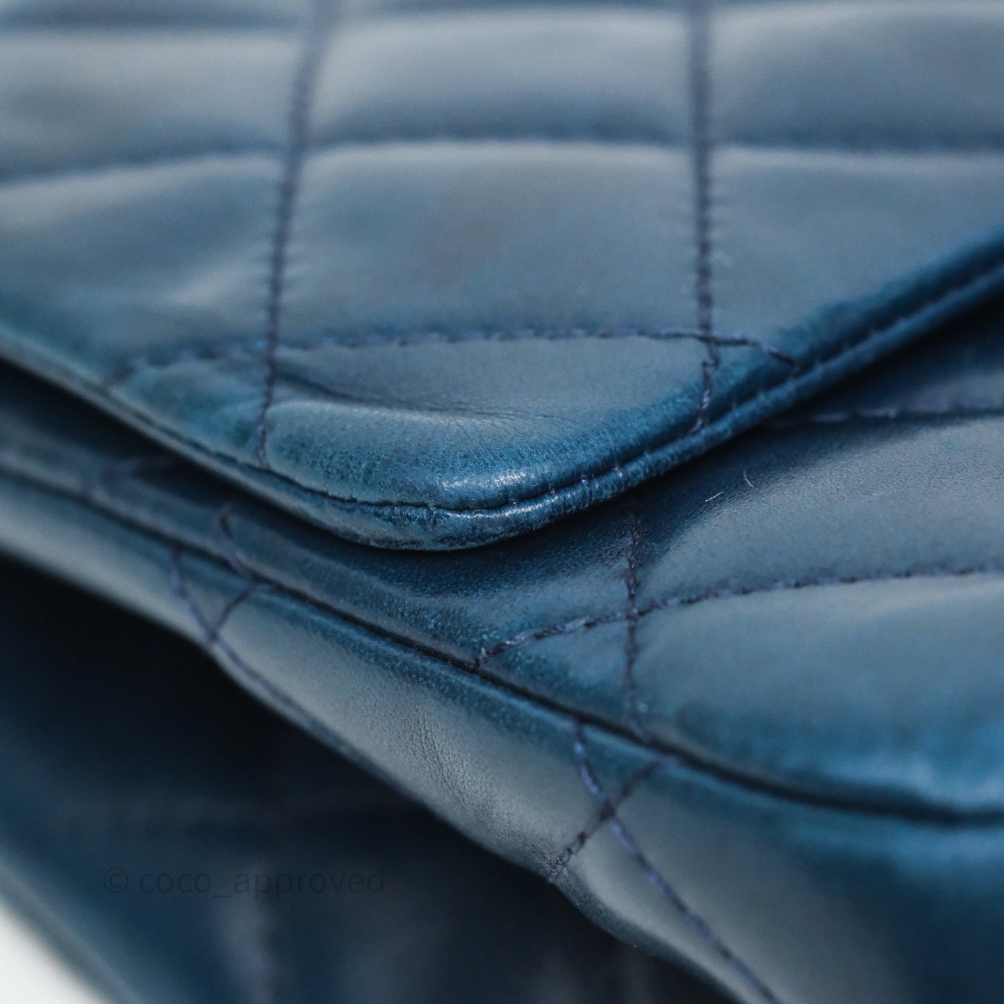 Chanel Reissue 227 Quilted Navy Lambskin Ruthenium Hardware