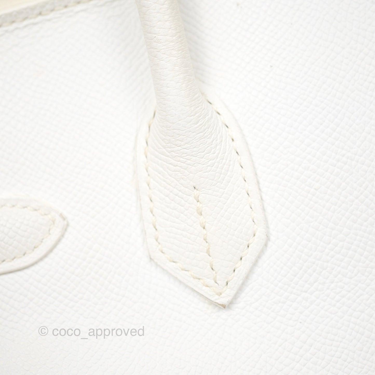 Hermès Birkin 30 Retourne White Epsom Palladium Hardware