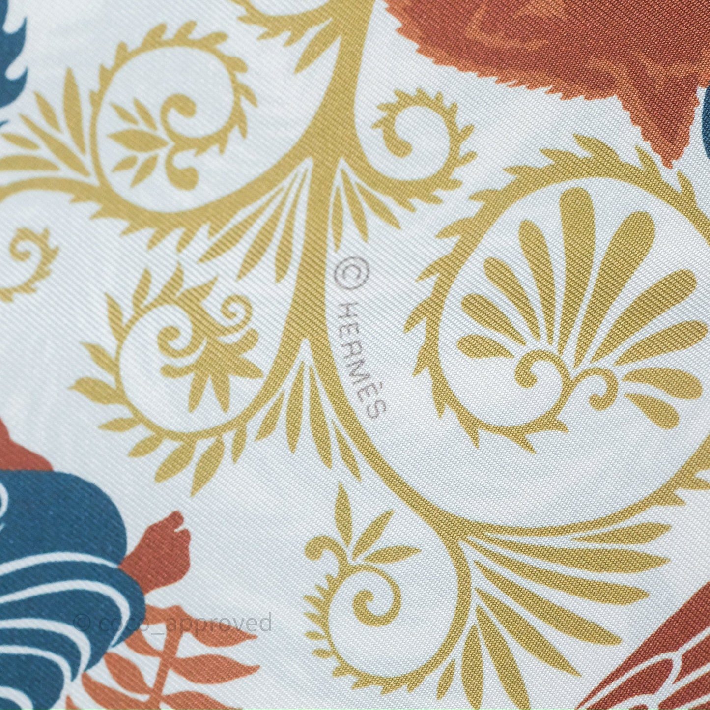 Hermès Sous Le Charme D'Orphee Double Face Scarf 90