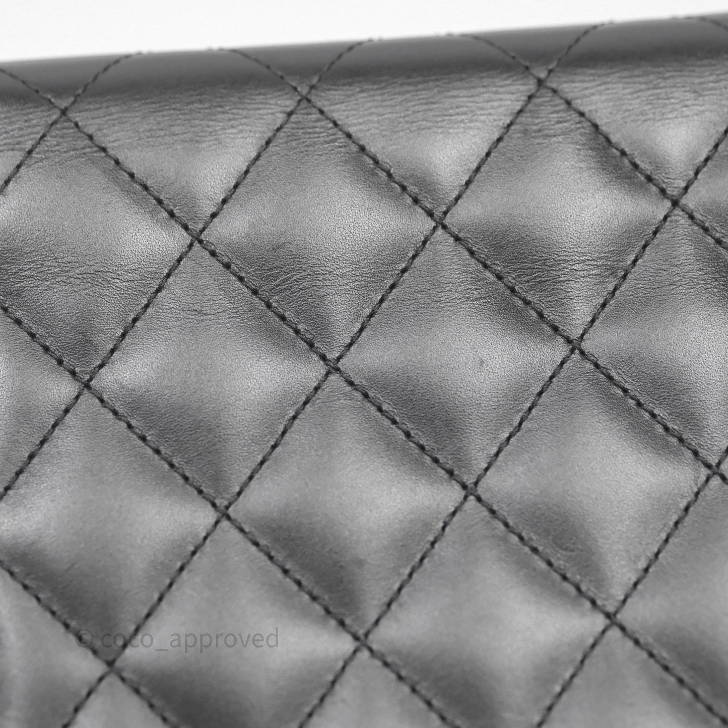 Chanel Quilted Cambon Wallet on Chain WOC Black Calfskin Silver Hardware