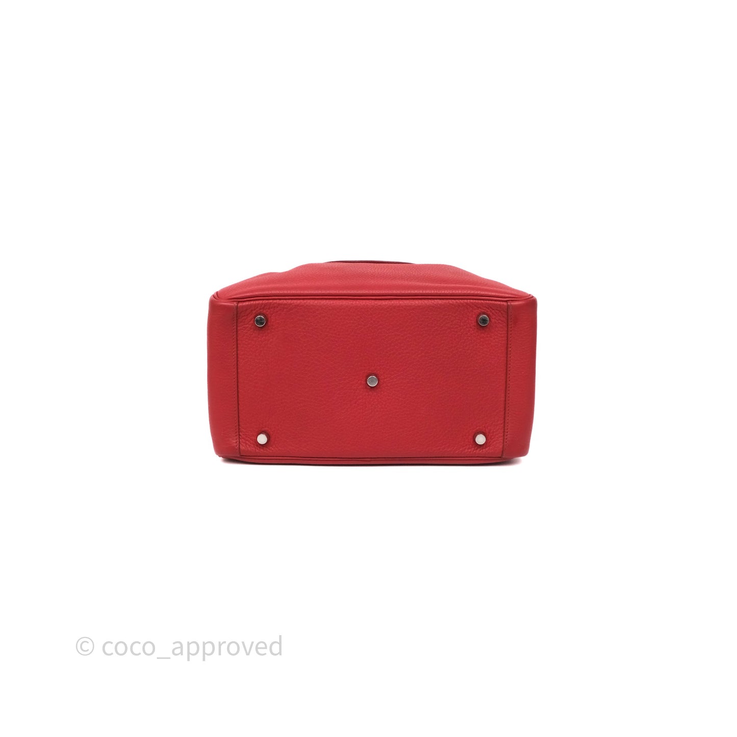 Hermès Lindy 30 Rouge Garance 54 Clemence Palladium Hardware