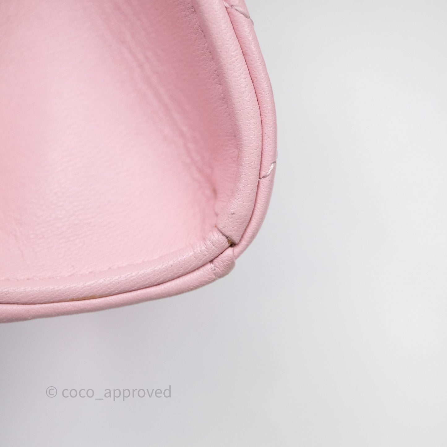 Chanel Mini Enamel Handle Clutch on Chain Pink Lambskin Gold Hardware