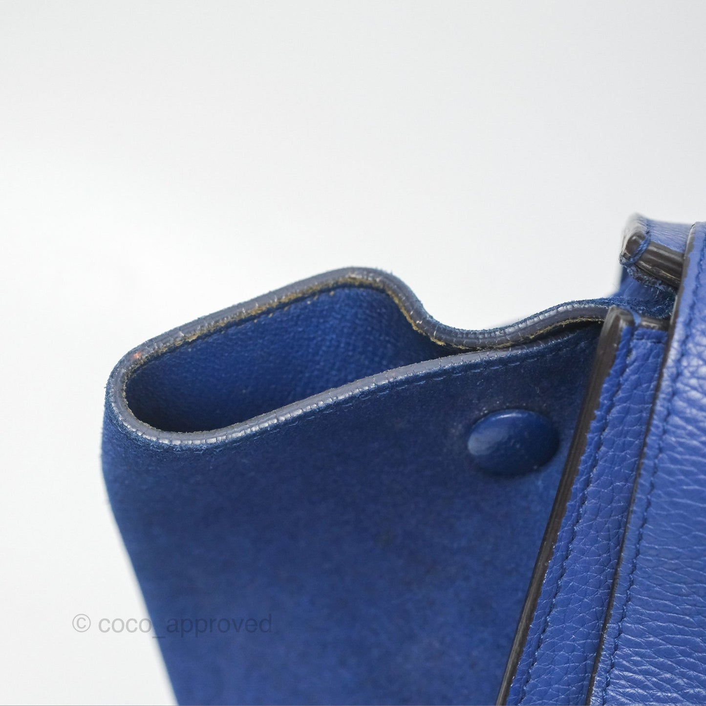Celine Small Sleek Trapeze Blue Calfskin