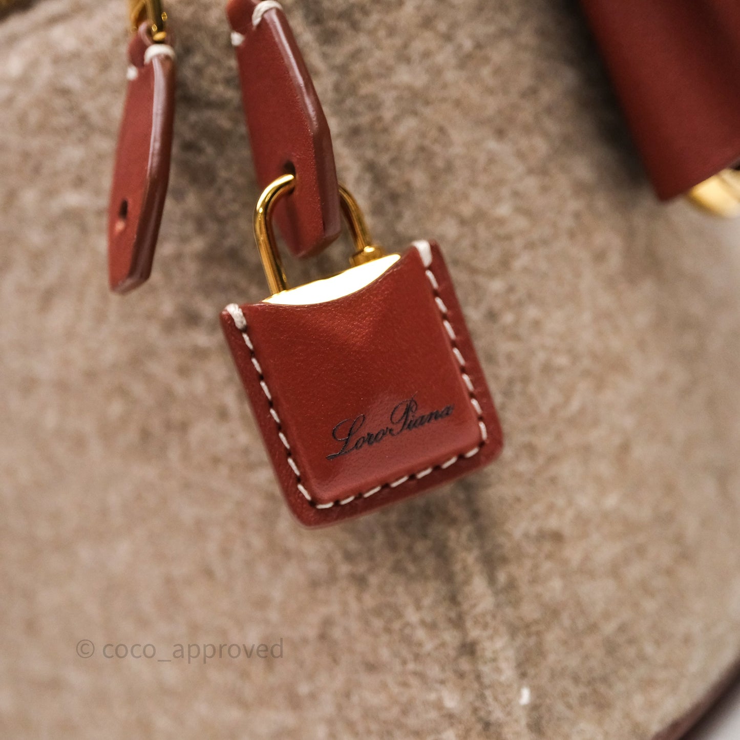 Loro Piana Extra Bag L27 Natural Brown/Deep Kummel Cashmere