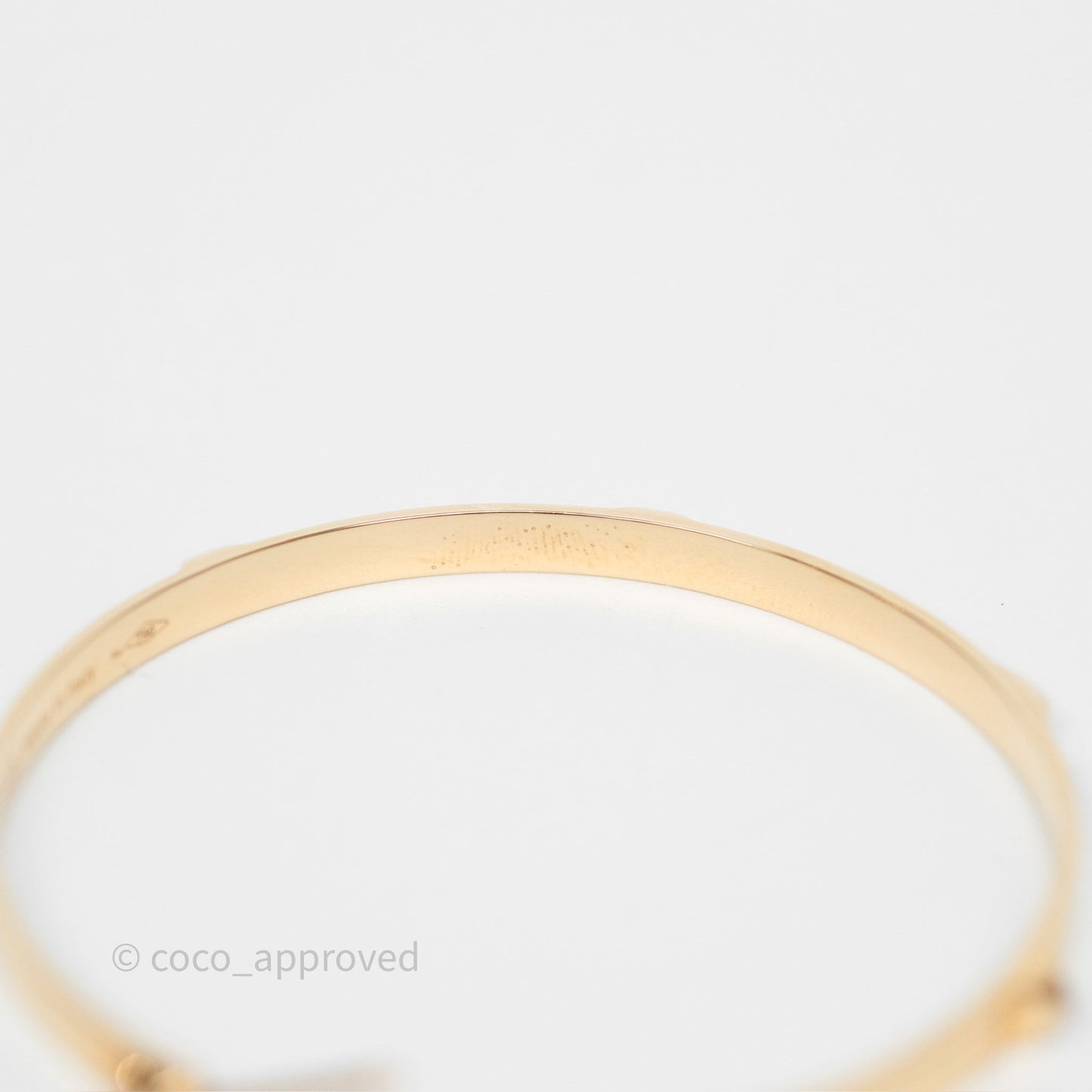 Hermès Mini Clous Hoop Earrings 18K Rose Gold