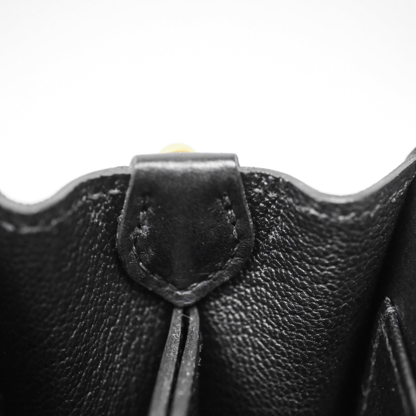 Hermès Roulis Mini 18 Black Veau Evergrain Gold Hardware