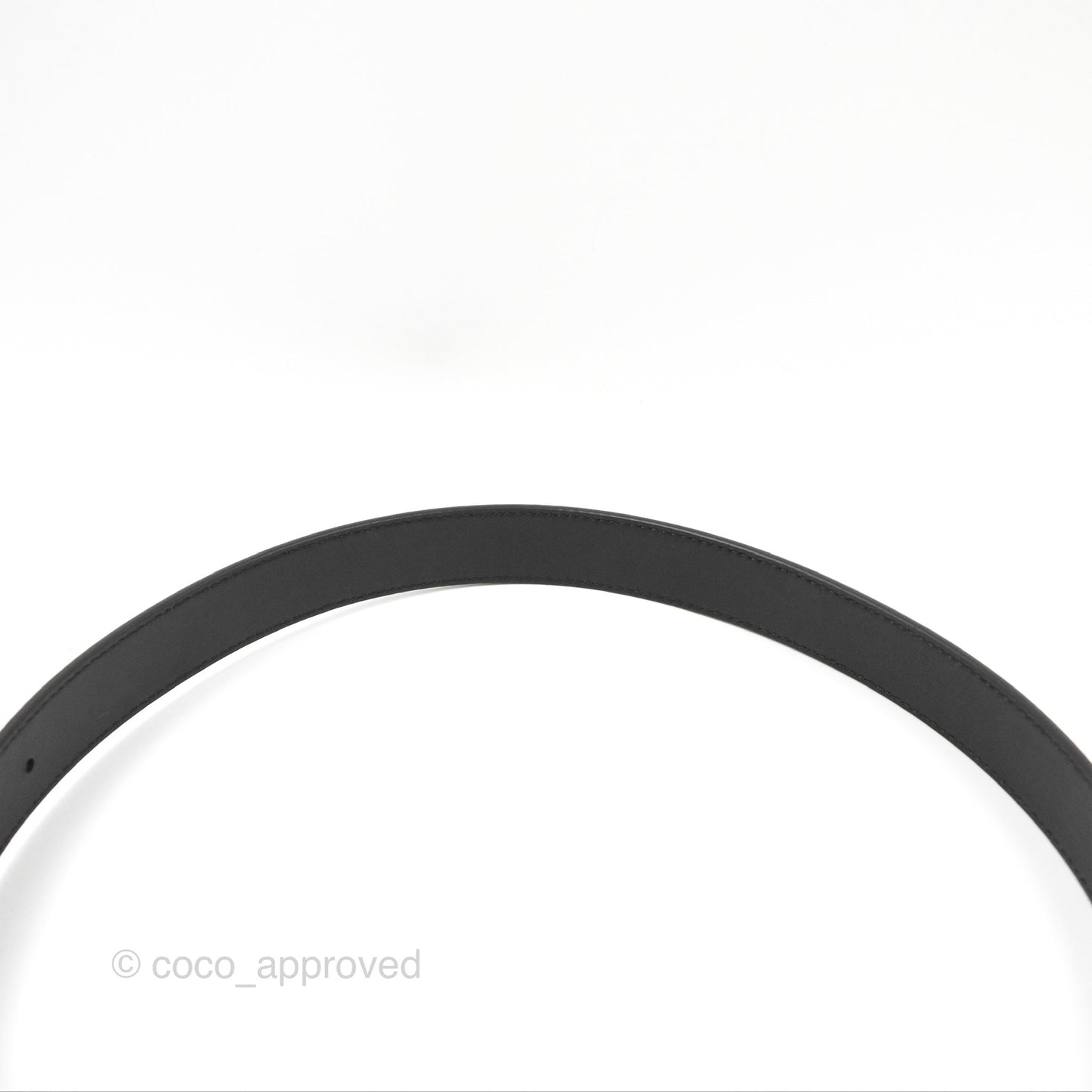 Loewe Anagram Buckle Tan Black Calfskin Reversible Belt Size 75