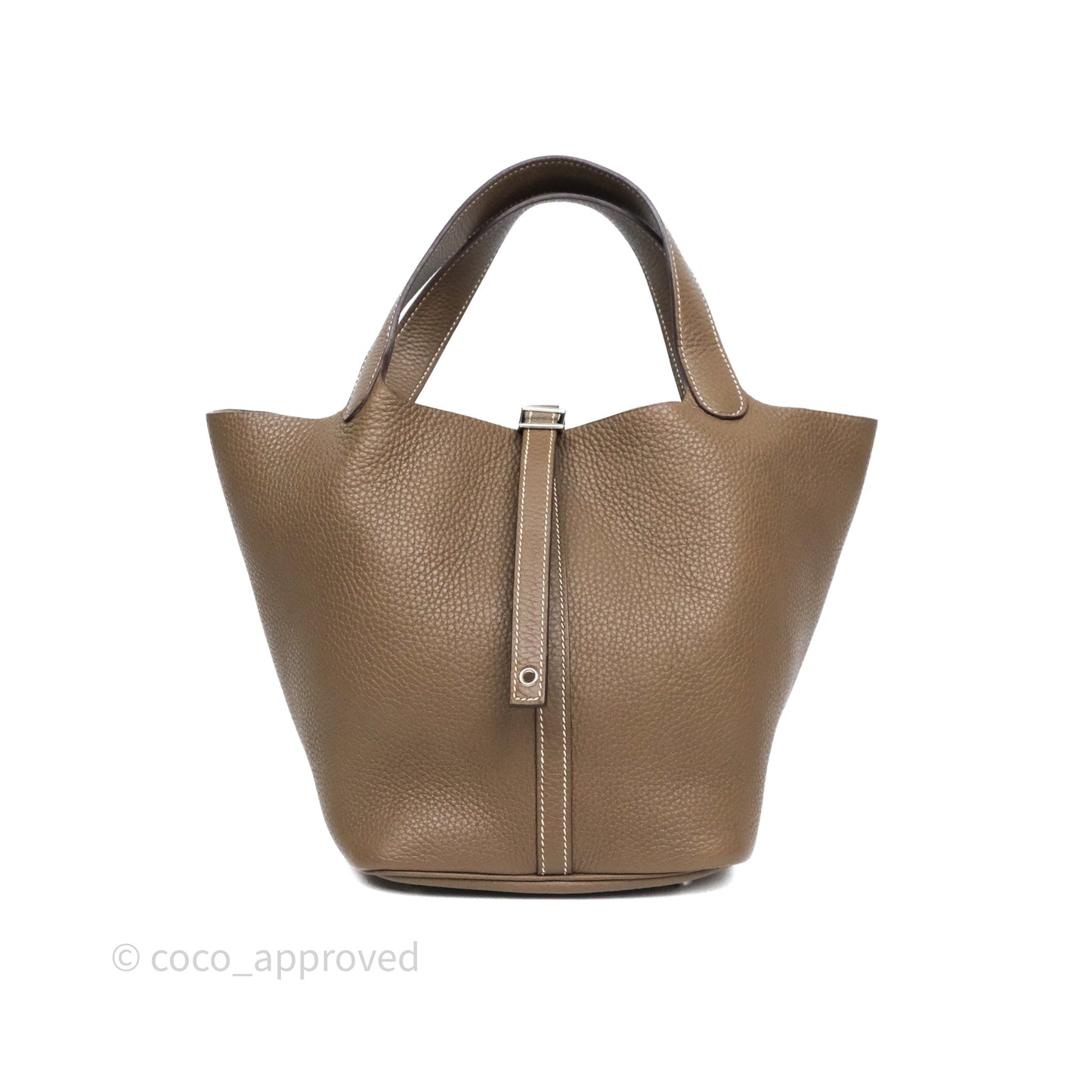 Hermès Picotin 22 Etoupe Clemence Palladium Hardware