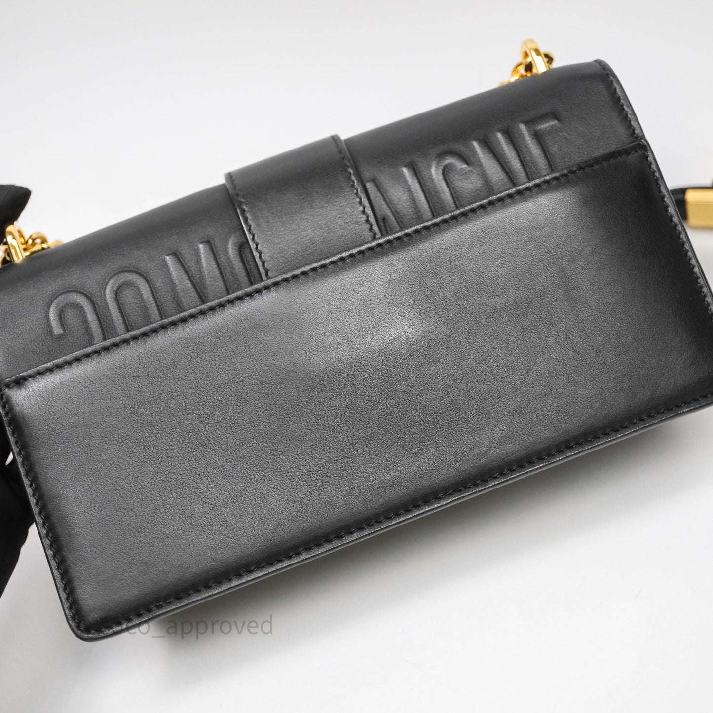 Christian Dior 30 Montaigne East-West Chain Bag Black