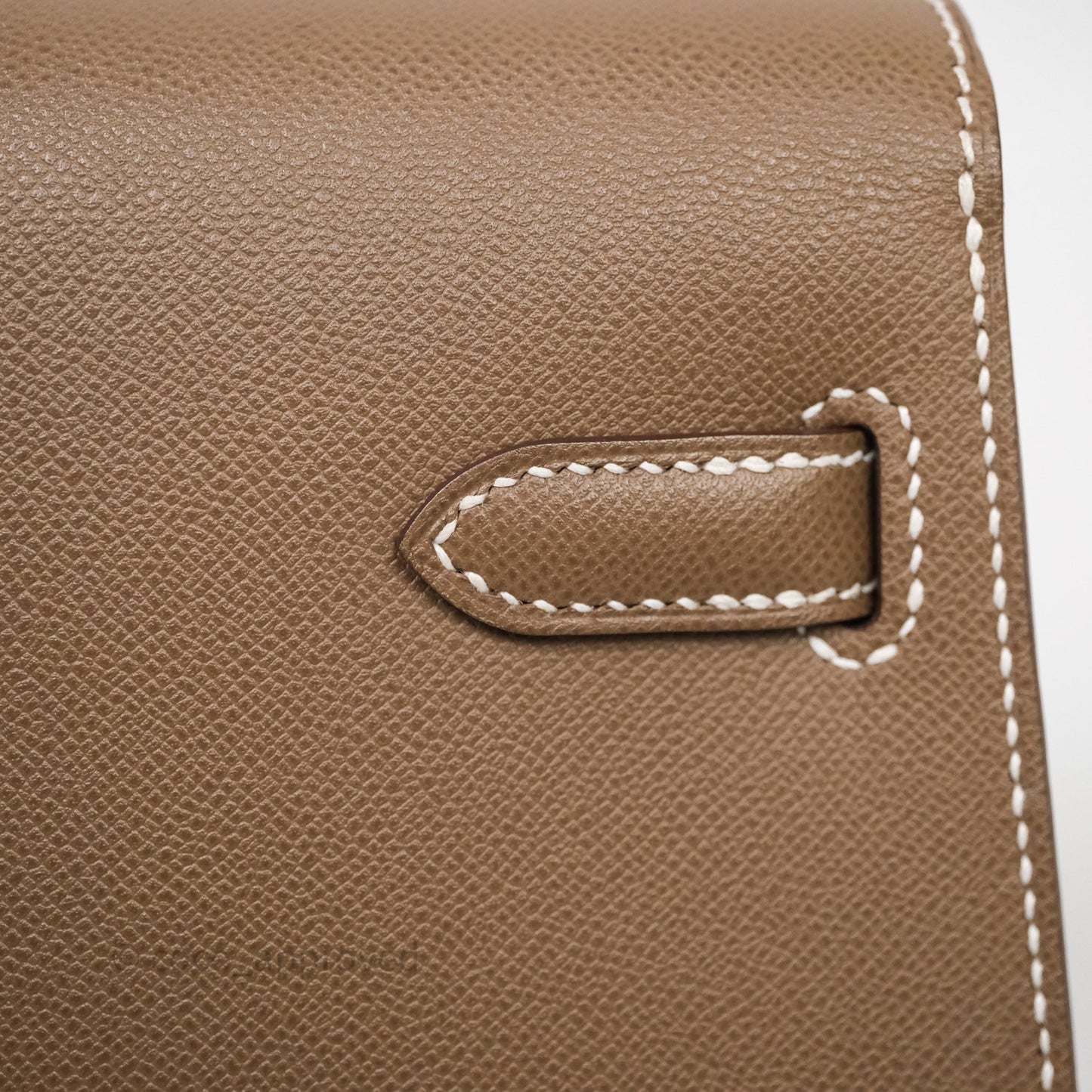 Hermes Kelly Elan Etoupe Madame Palladium Hardware