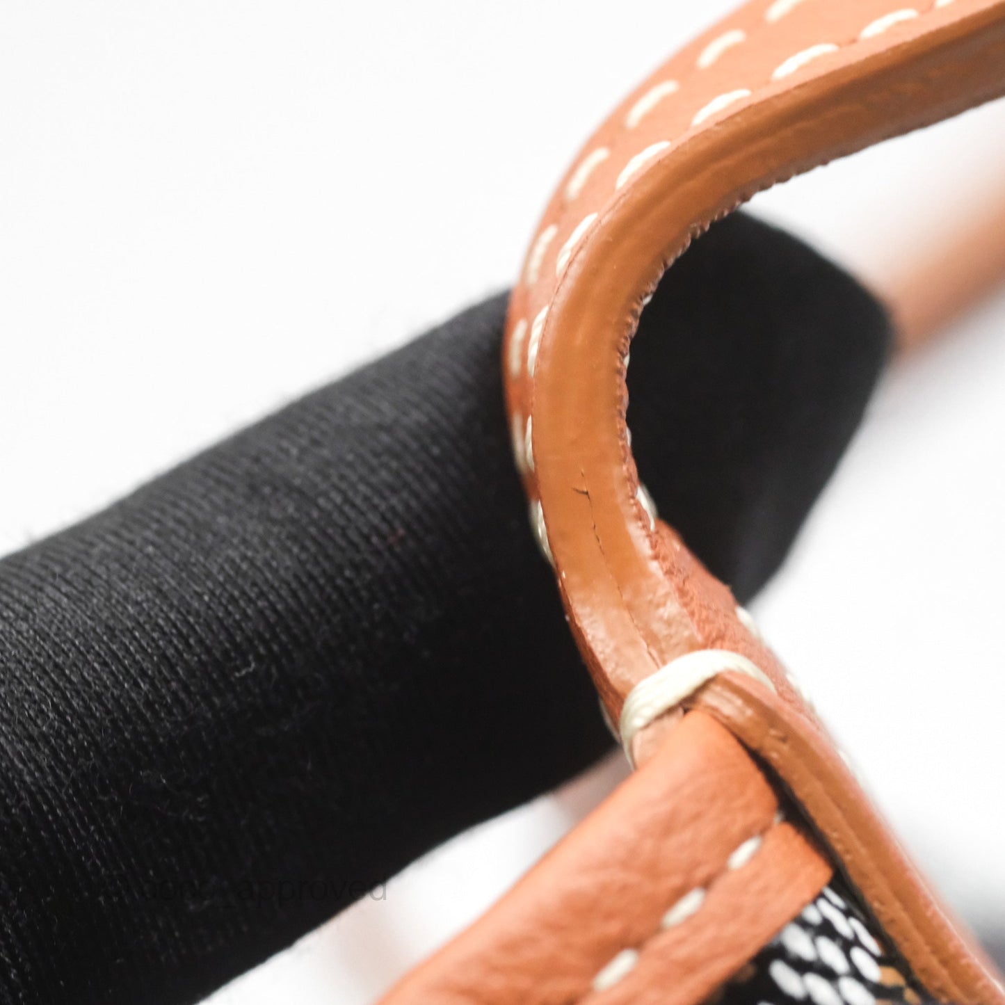 Goyard Anjou Mini Bag Goyardine Canvas Black/ Tan