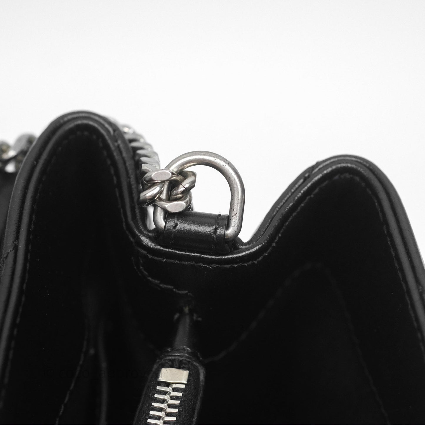 Saint Laurent Loulou Small Flap Bag Black Silver Hardware