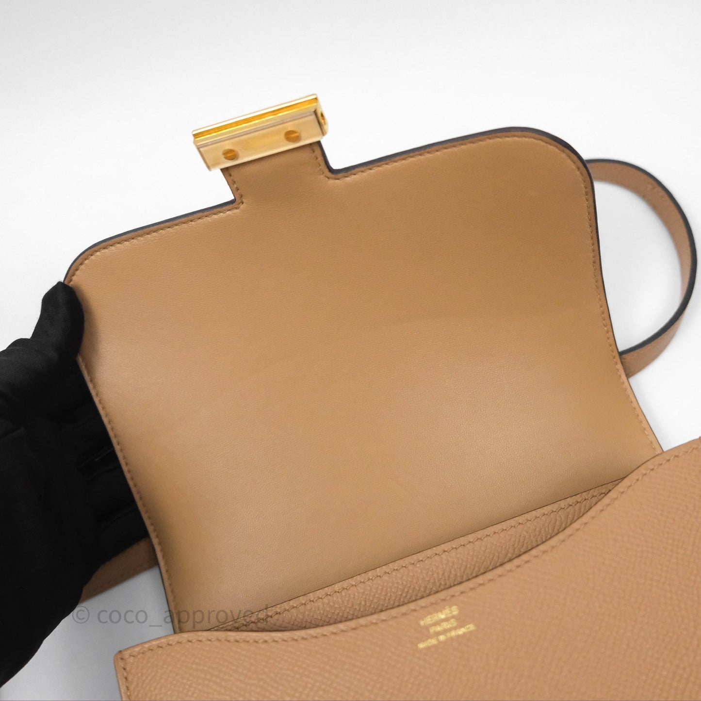 Hermès Constance Mini 18cm Chai 0M Epsom Gold Hardware