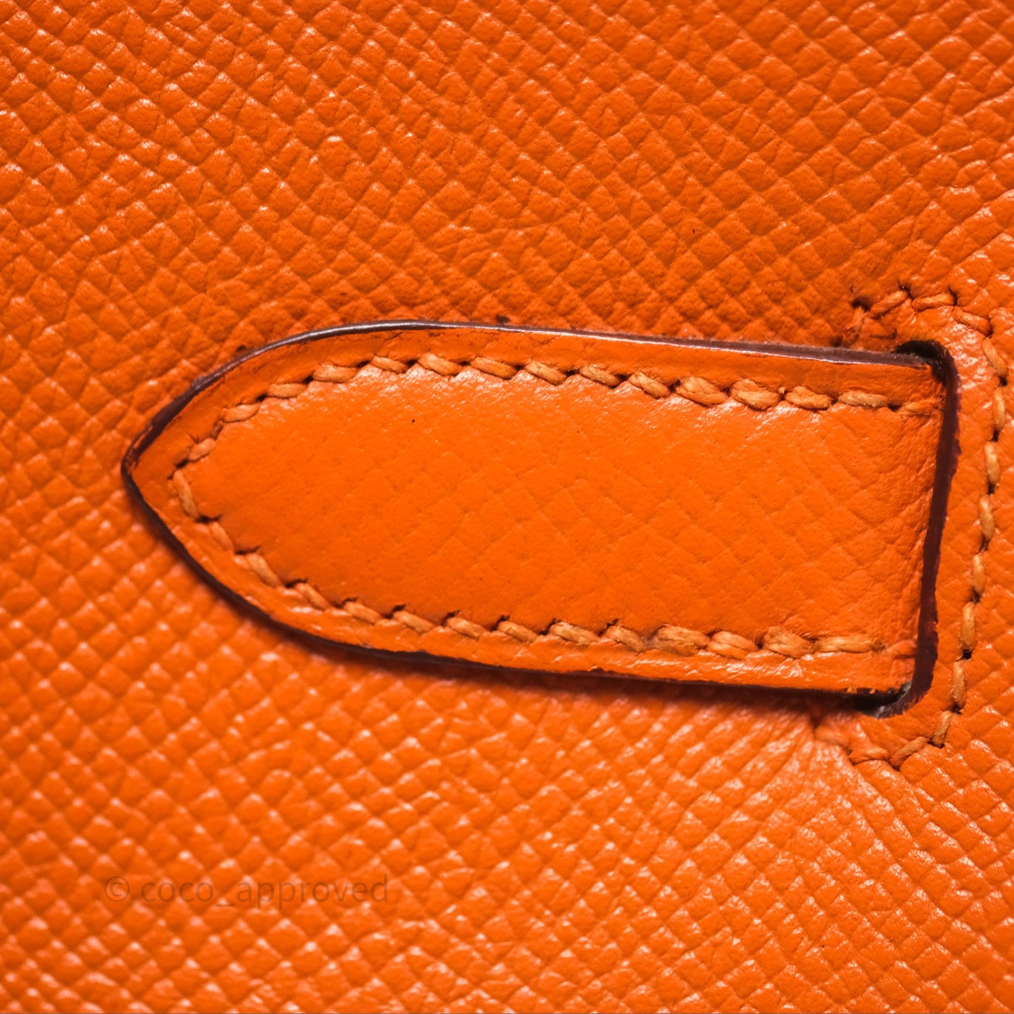 Hermès Birkin 30 Retourne Orange Epsom Palladium Hardware