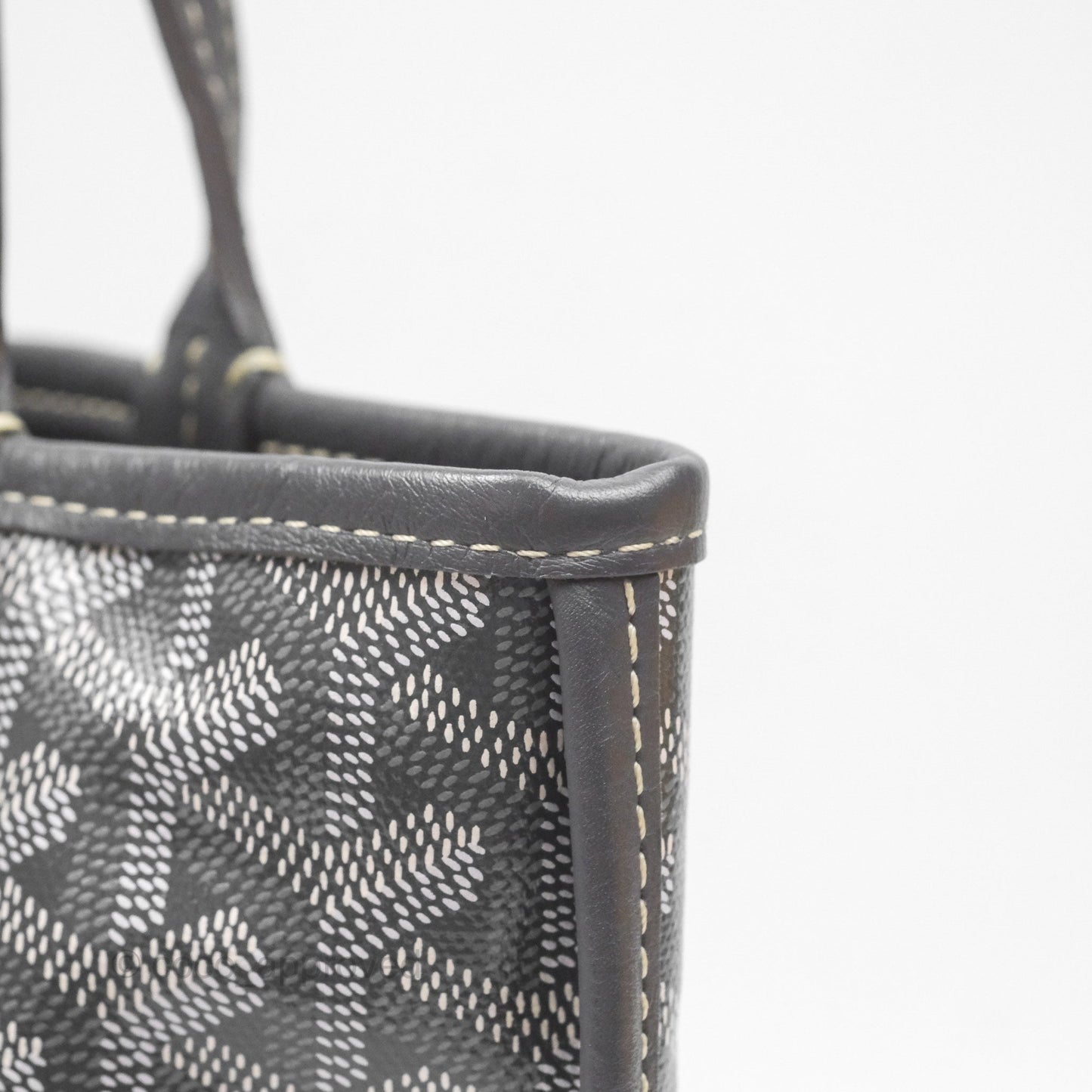 Goyard Anjou Mini Bag Goyardine Canvas Grey