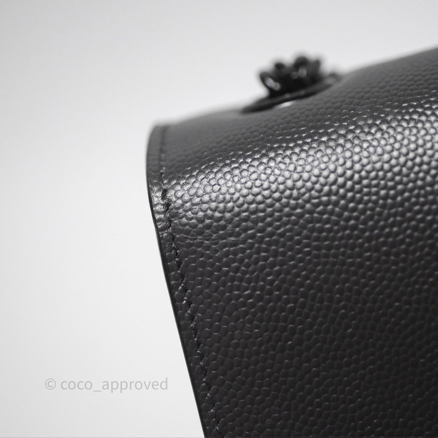 Saint Laurent Kate Medium Grained Leather Shoulder Bag So Black