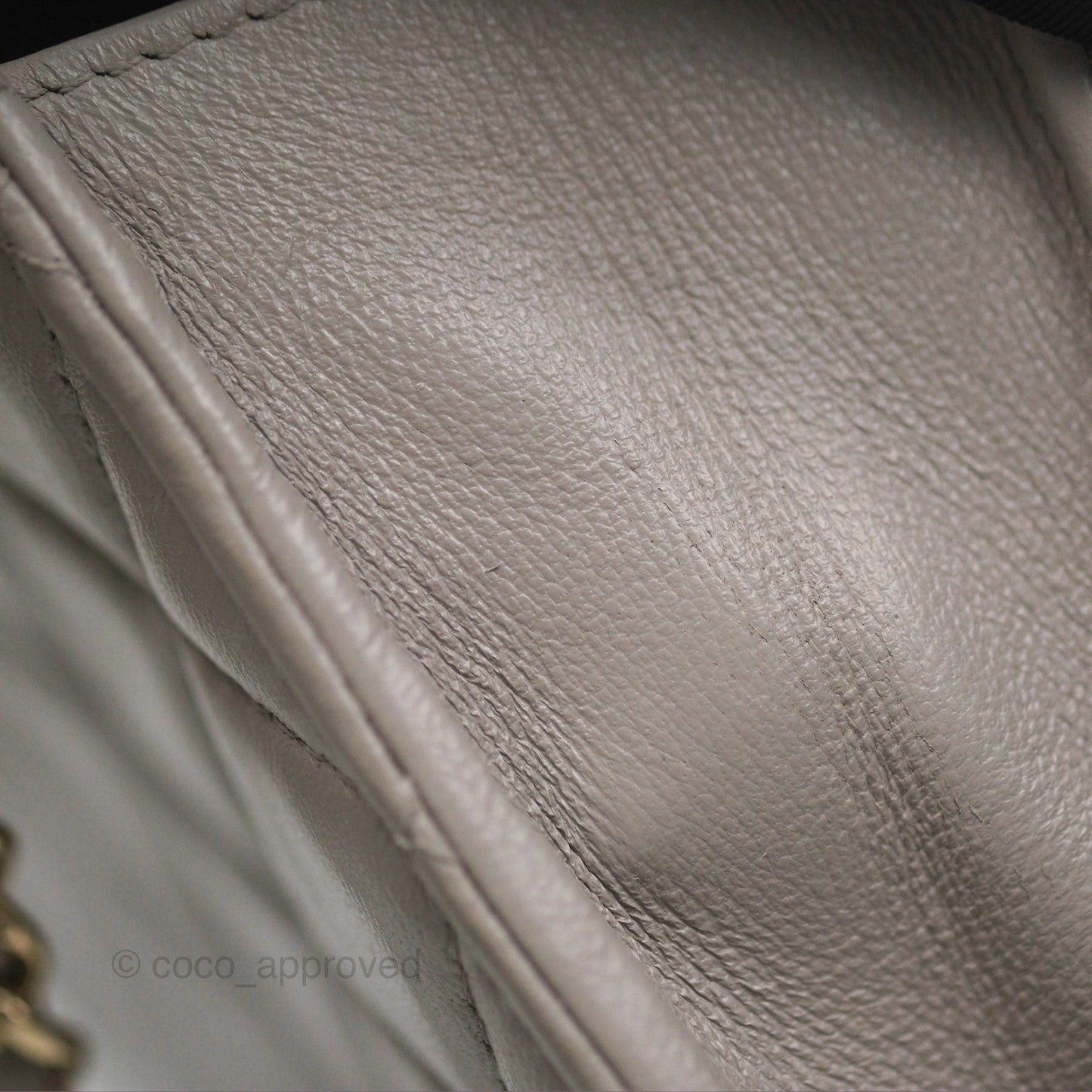 Chanel Trendy CC WOC Quilted Grey Lambskin Gold Hardware