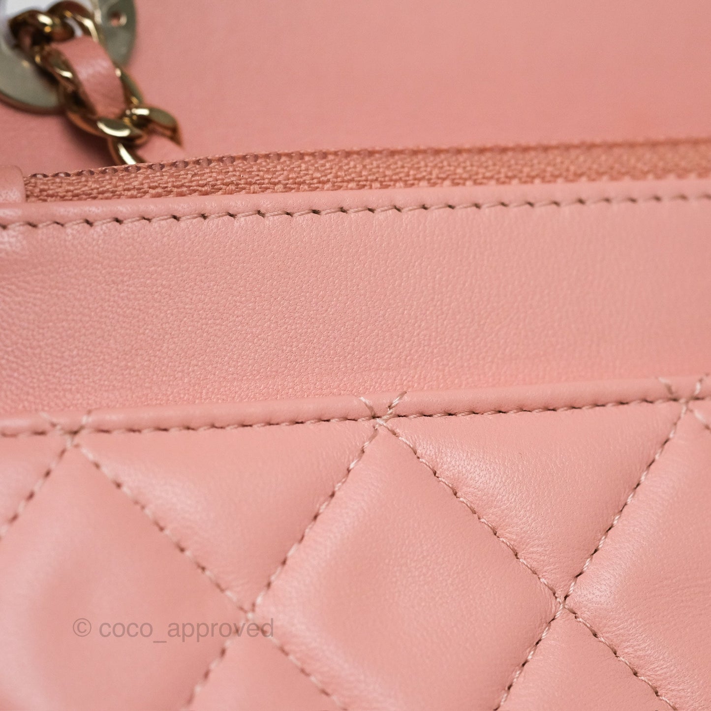 Chanel Trendy CC WOC Quilted Salmon Pink Lambskin Gold Hardware