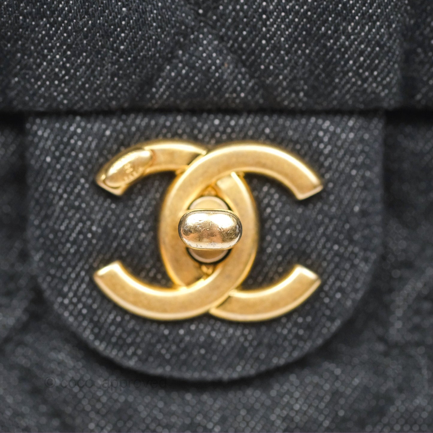 Chanel Medium Funky Town Flap Denim Aged Gold Hardware 22S