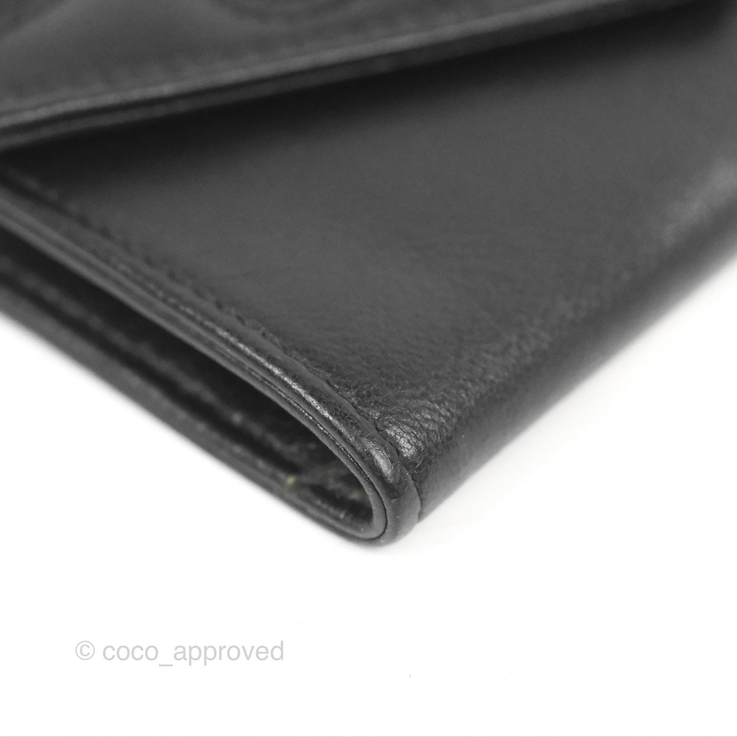 Saint Laurent Heart Flap Card Holder Wallet Black